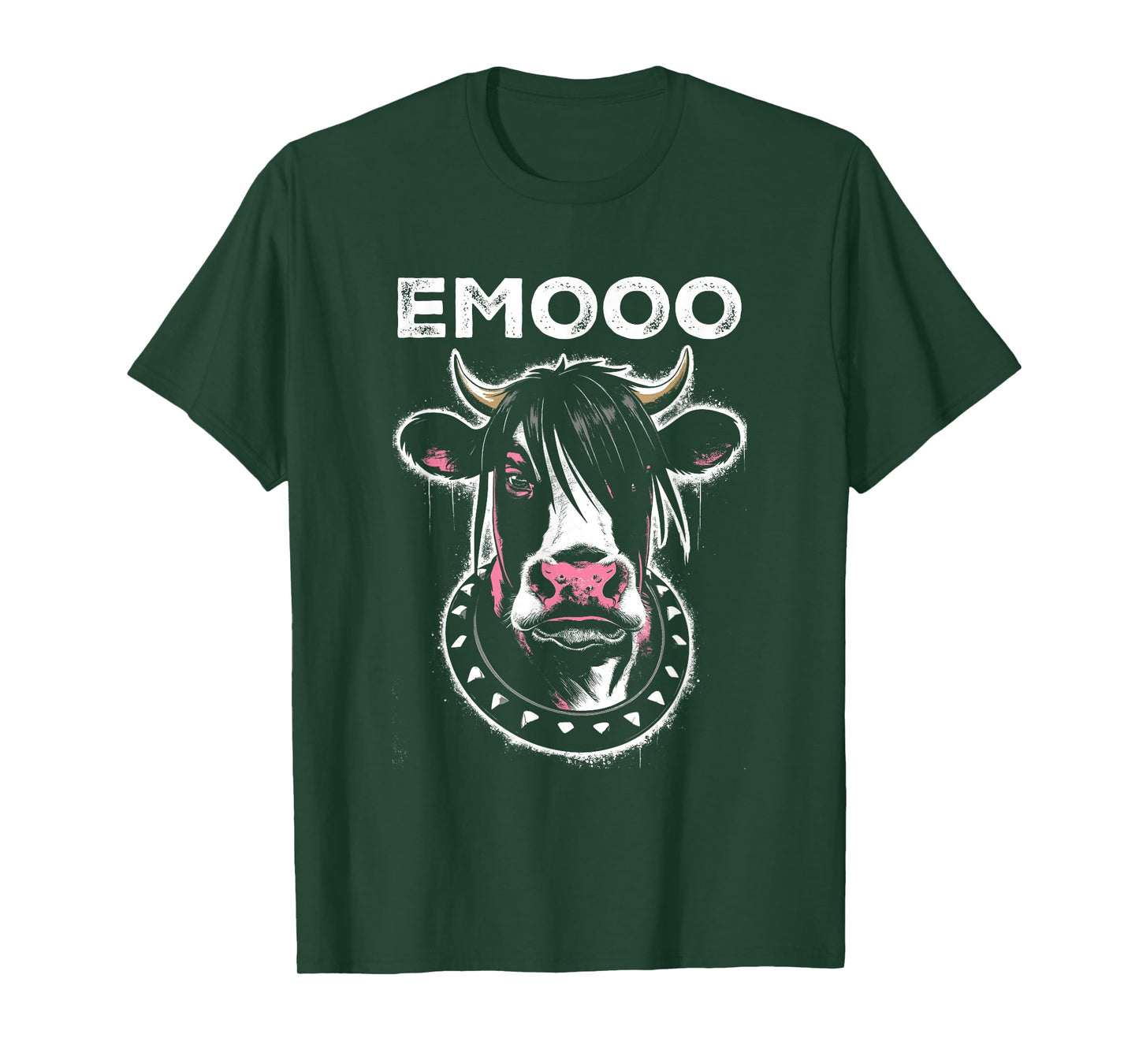 Emooo - Funny Graphic Emo Cow Pun Punk Grunge Lover T-Shirt