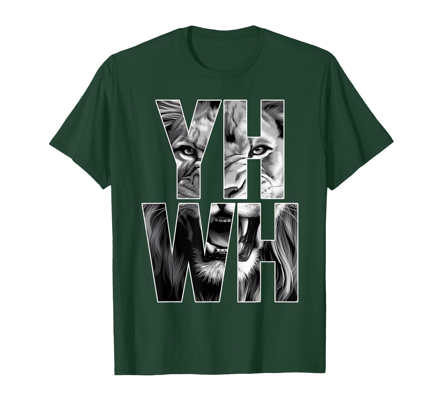 Yhwh Lion Of Judah Yahweh In Hebrew Jesus Christian T-Shirt