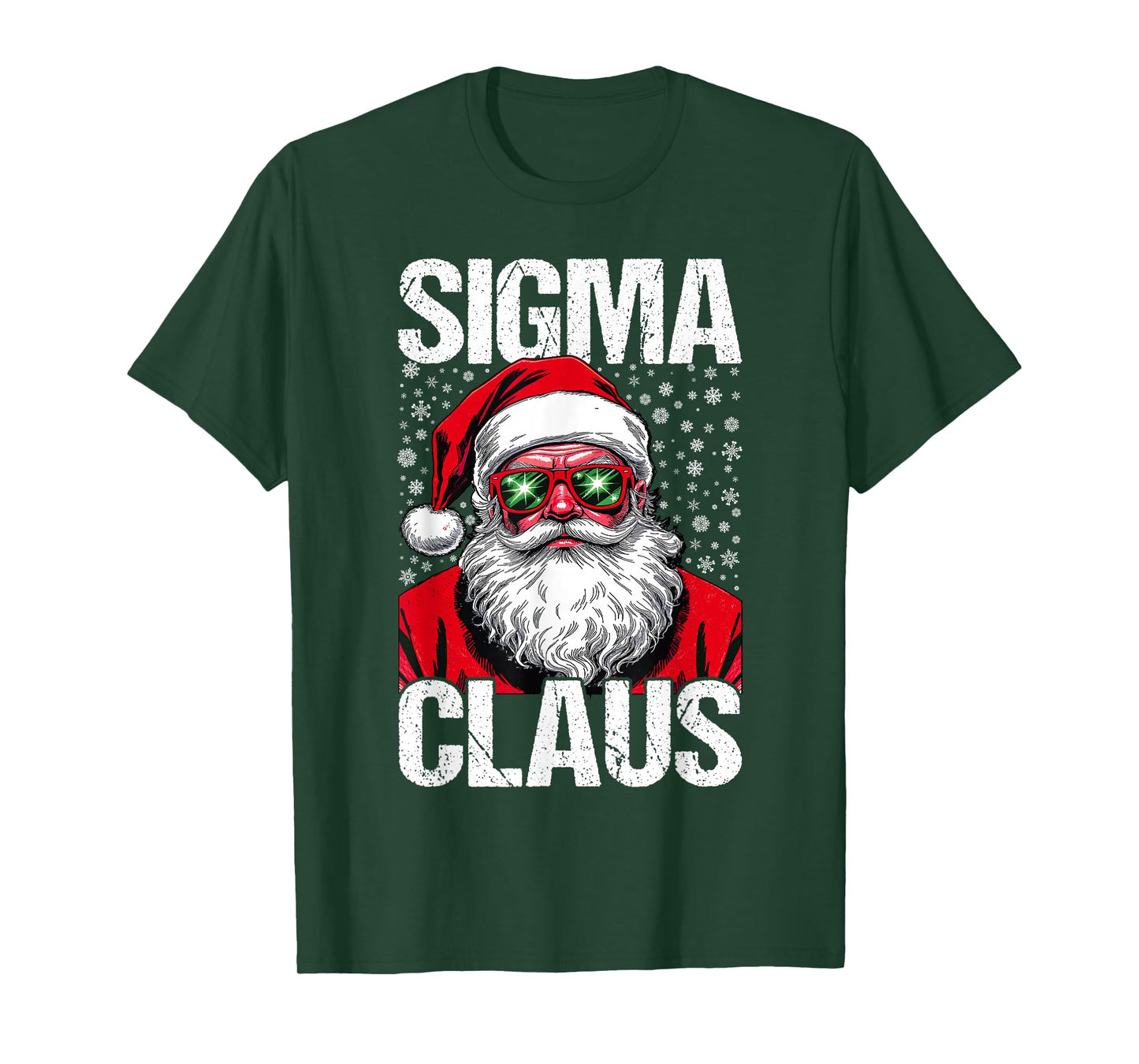 Sigma Claus Santa Funny Christmas Rizz Male for Boys T-Shirt