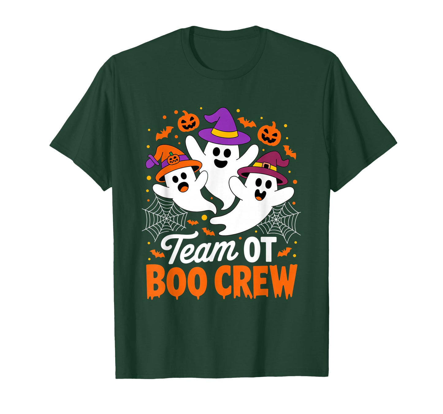 Team OT Boo Crew Ghost Halloween Occupational Therapists T-Shirt