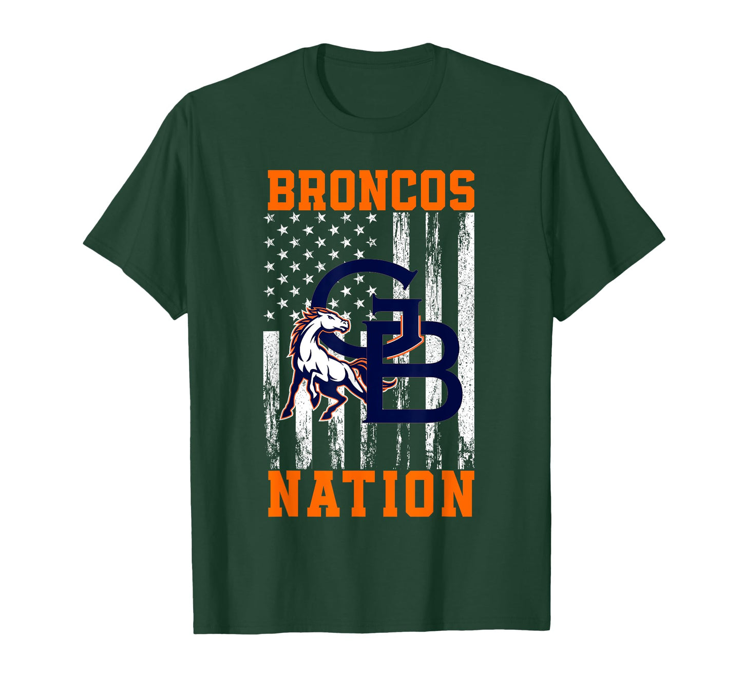 George Bush Broncos Logo Nation HS T-Shirt