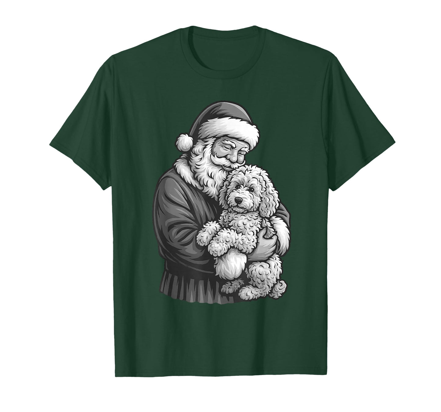 Goldendoodle Santa Claus Christmas Dog Lover T-Shirt