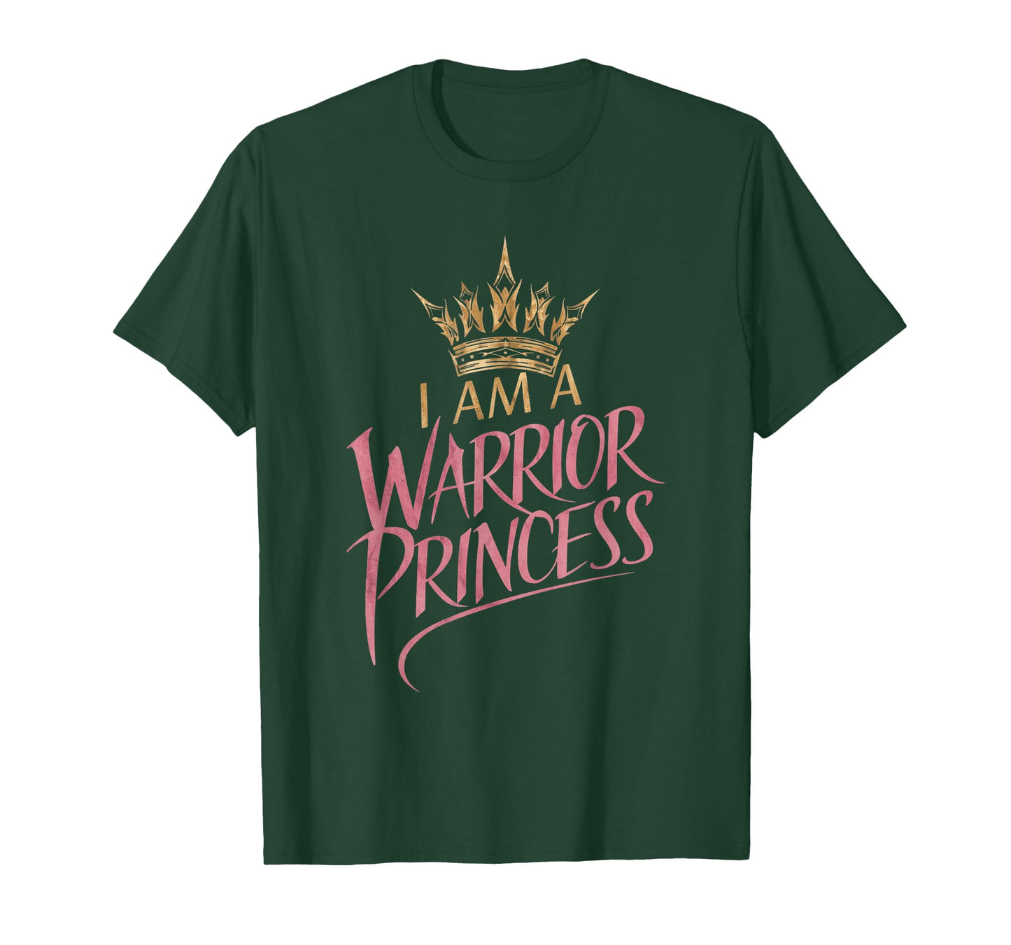 Empowering Inspirational Warrior Princess Quote Girls Women T-Shirt