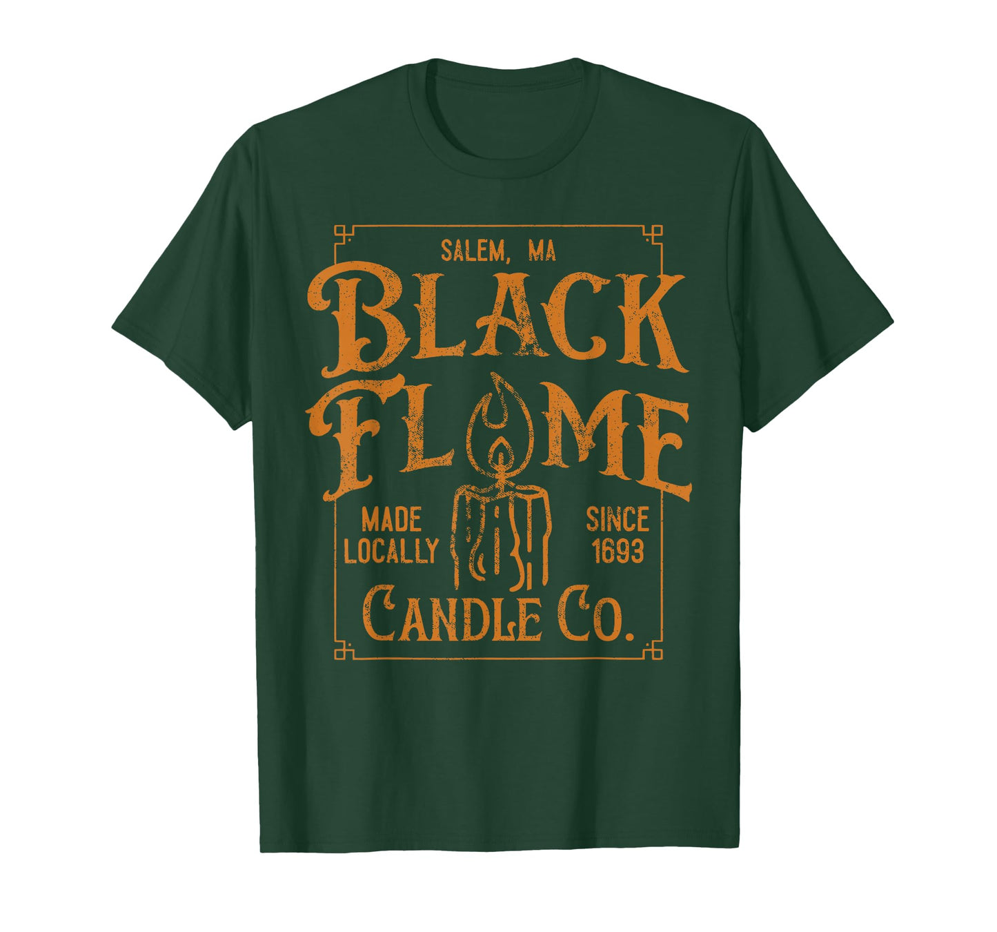 Salem est 1963 Black Flame Retro Halloween T-Shirt