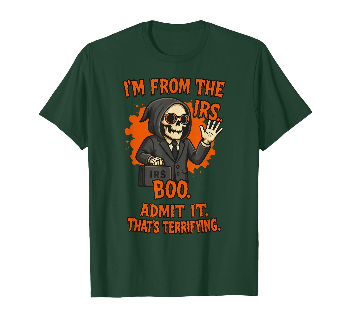 Boo-Halloween, Tax Office Costume, Boo-IRS Agent, Halloween T-Shirt