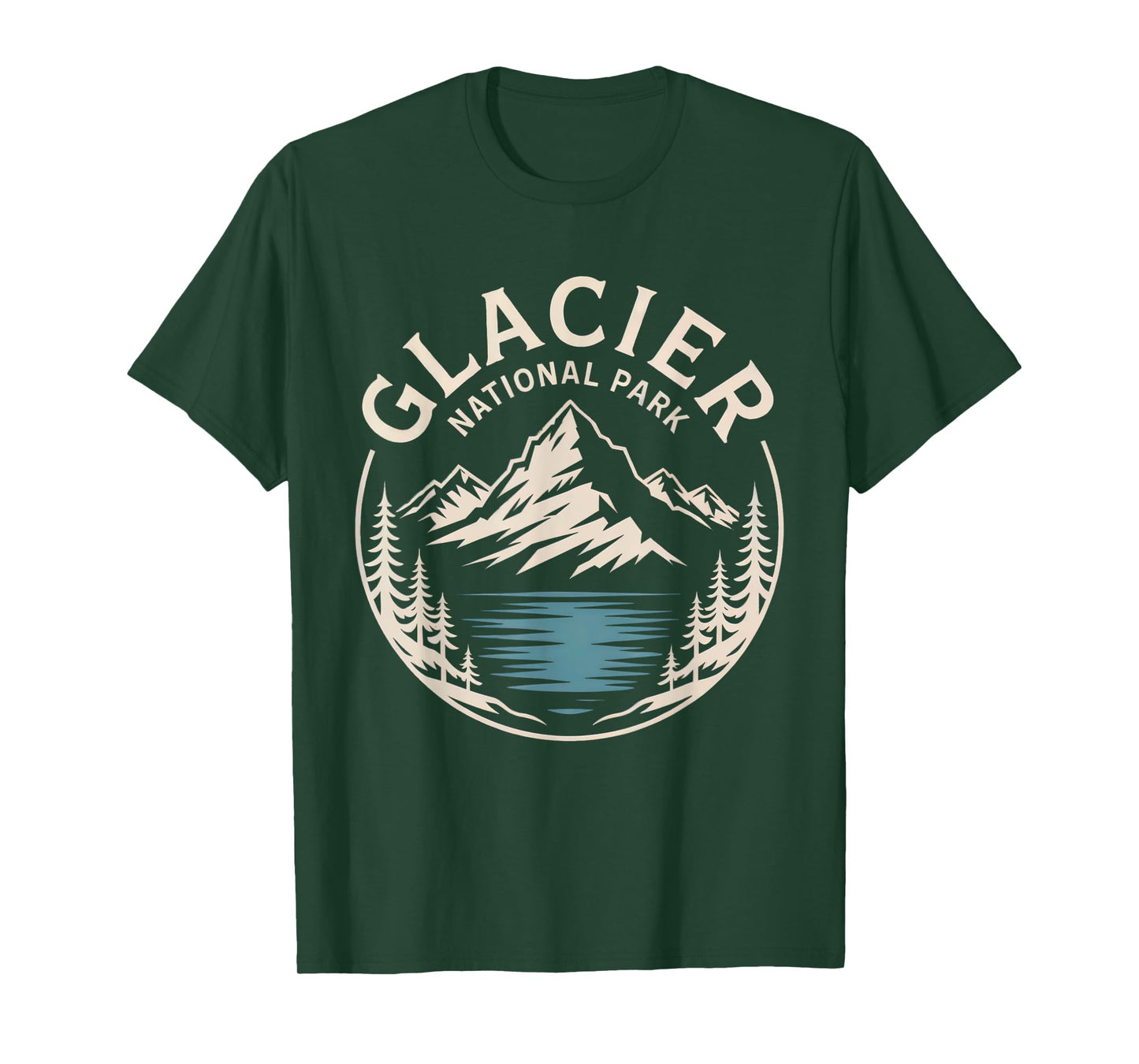 Glacier National Park Retro Outdoor Nature US National Park T-Shirt