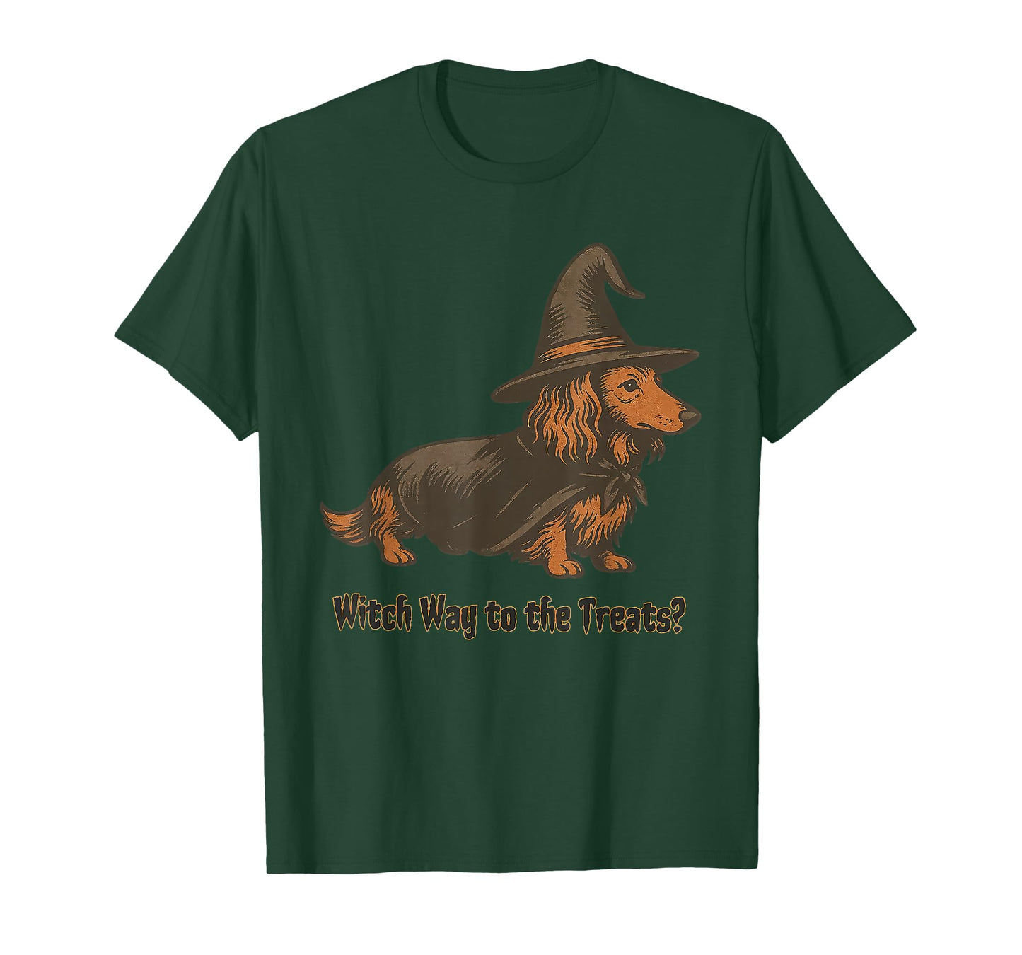 Witch Way to The Treats Dog Halloween T-Shirt