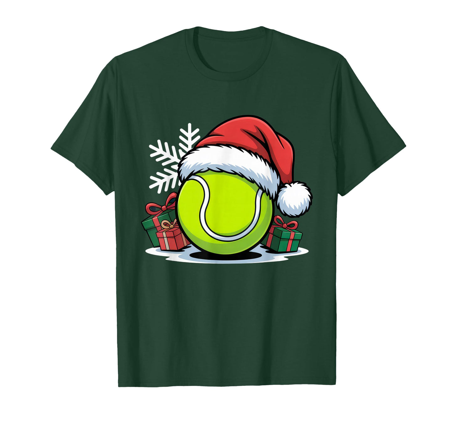 Festive Tennis Ball for Sporty Christmas Enthusiasts T-Shirt