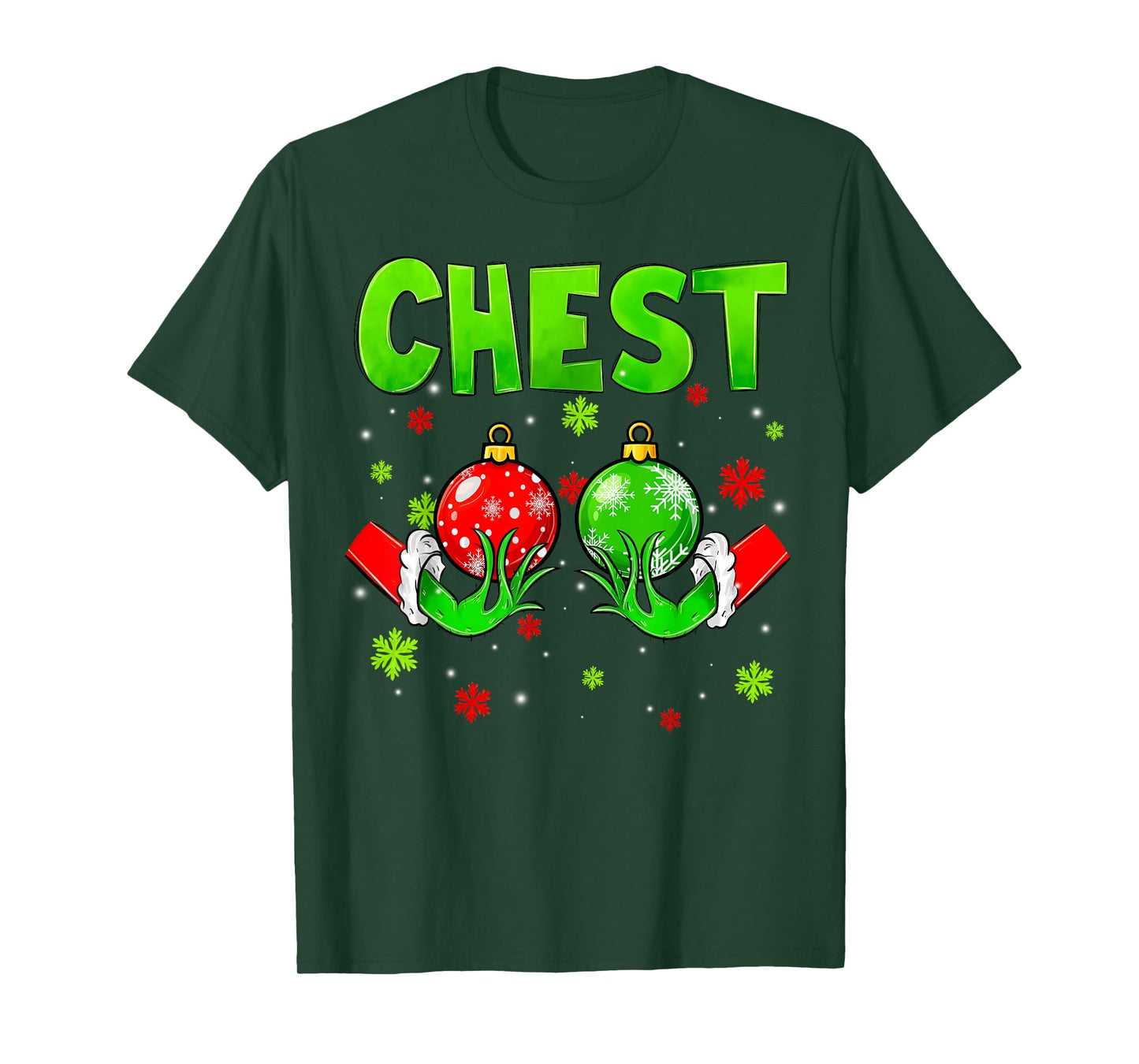 Chest Nuts Matching Chestnuts Christmas Couples Women Funny T-Shirt