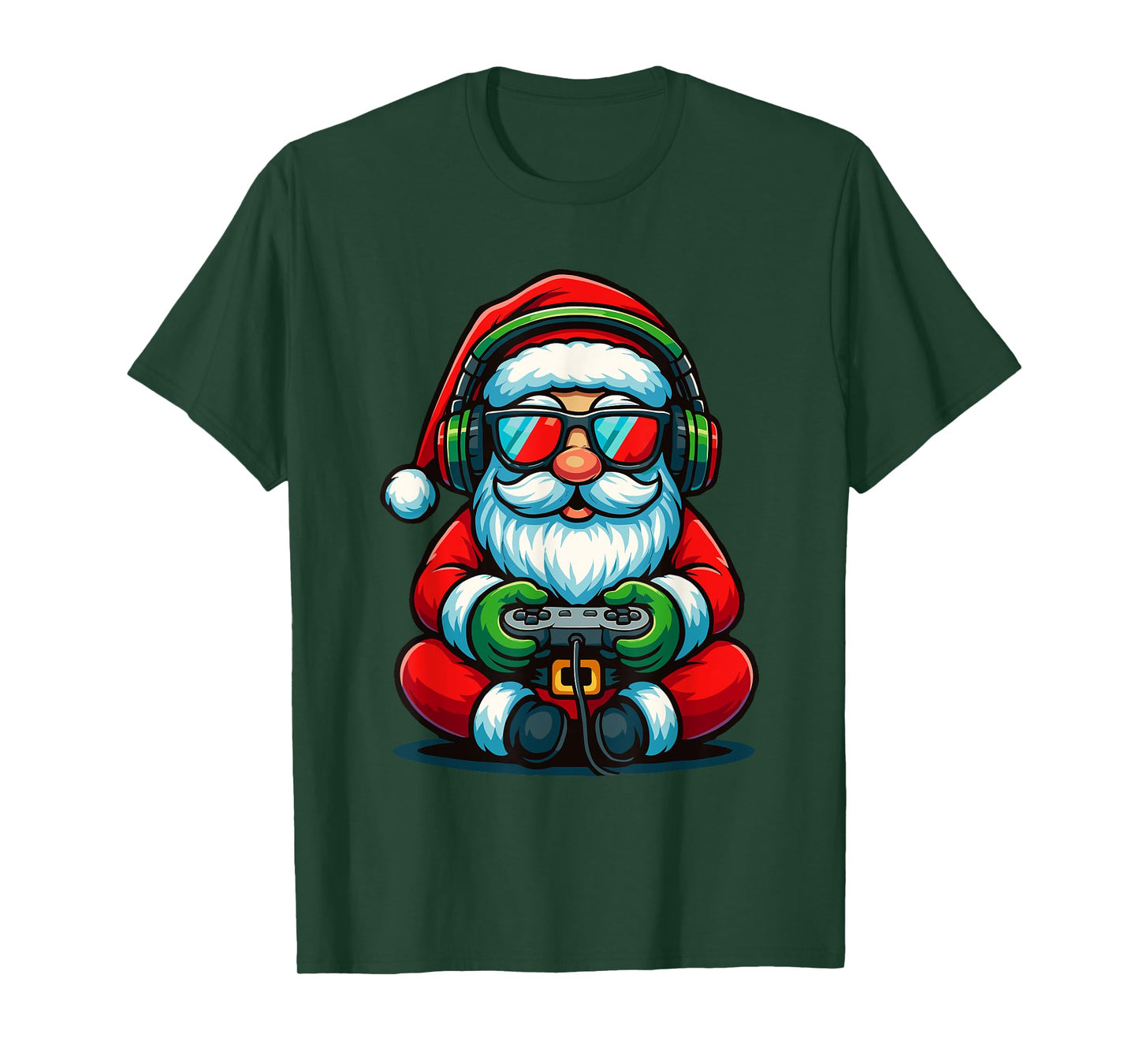 Christmas Gamer Boys Video Game Santa Xmas T-Shirt
