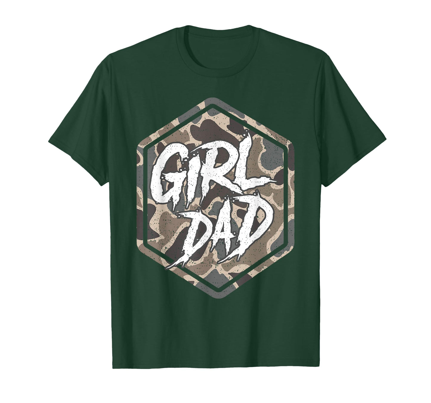 Vintage Dad Hunting Dad Camouflage Camo Dad Mens T-Shirt