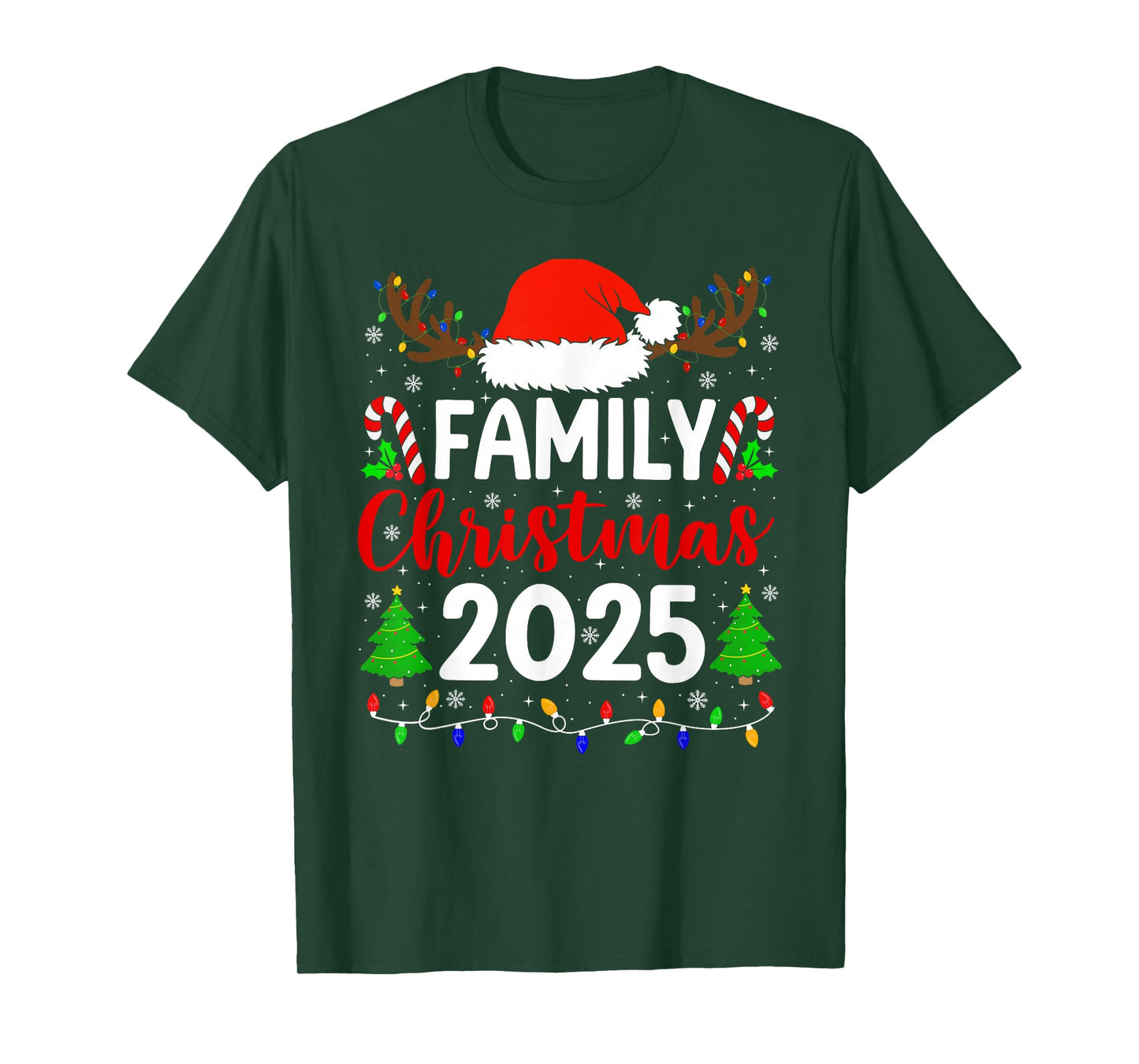 Family Christmas 2025 Funny Xmas Family Men Women Kids T-Shirt