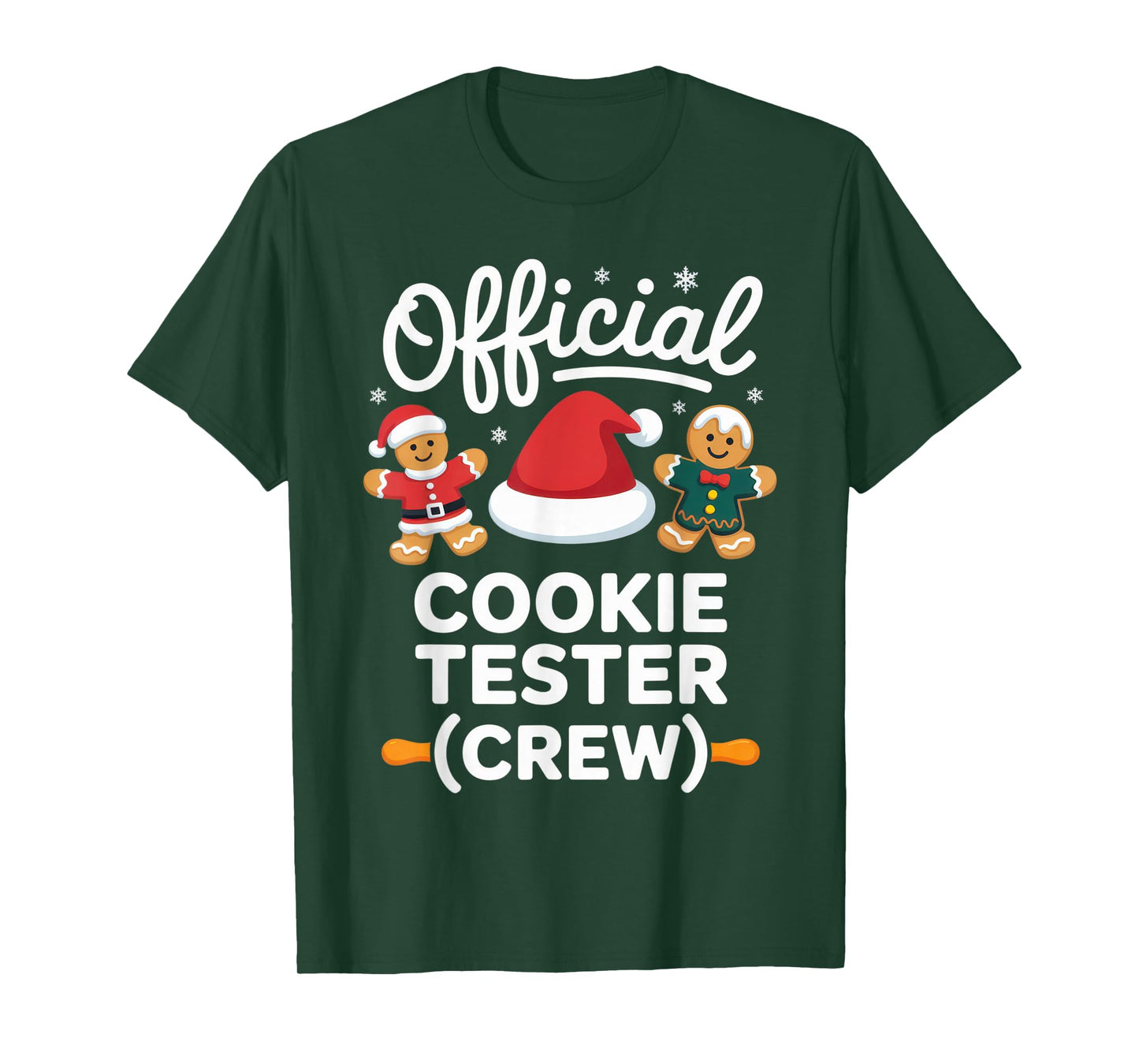 Official Cookie Tester Crew Christmas Baking Family Fun T-Shirt