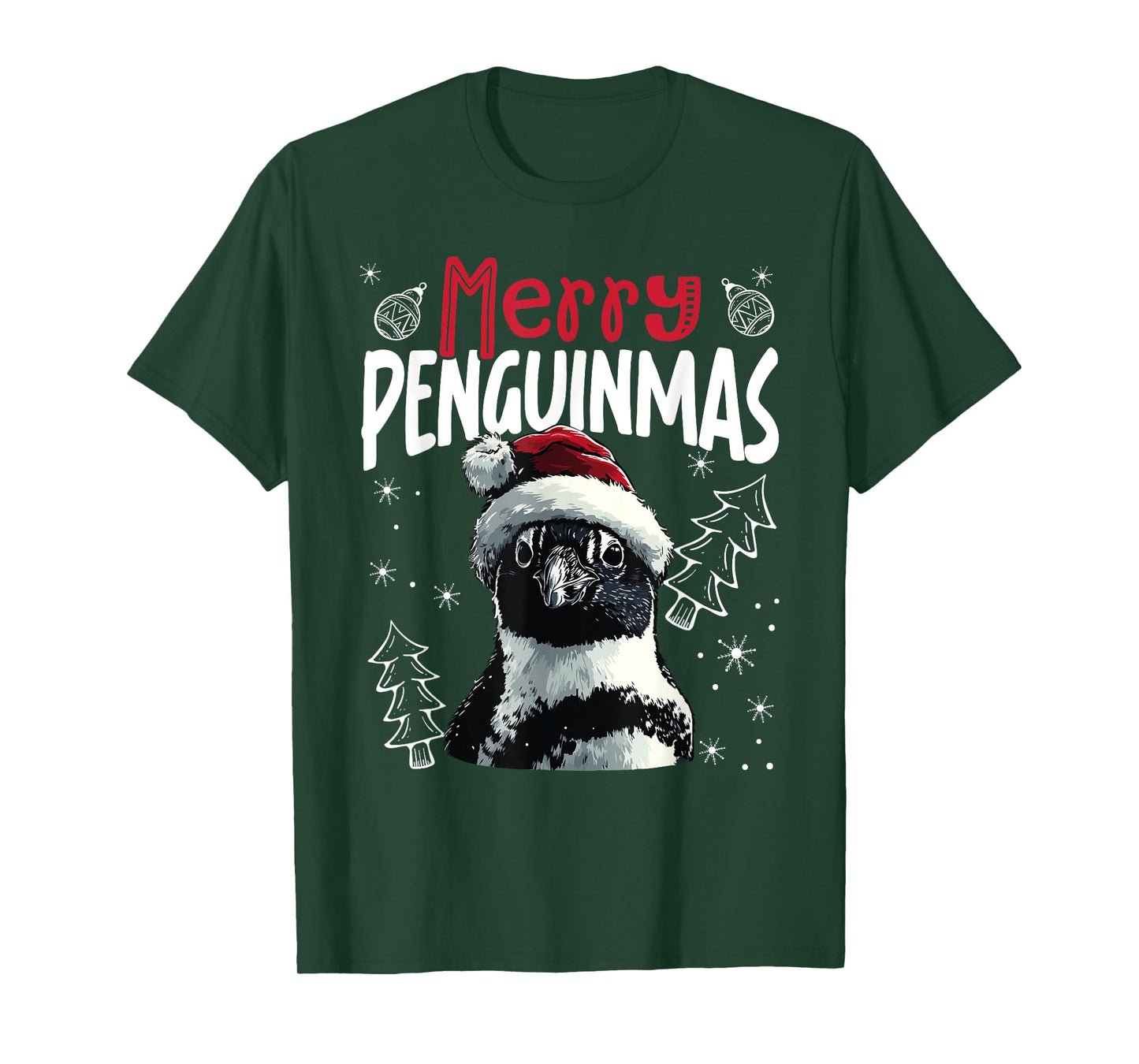 Merry Penguinmas Funny Christmas Penguin T-Shirt