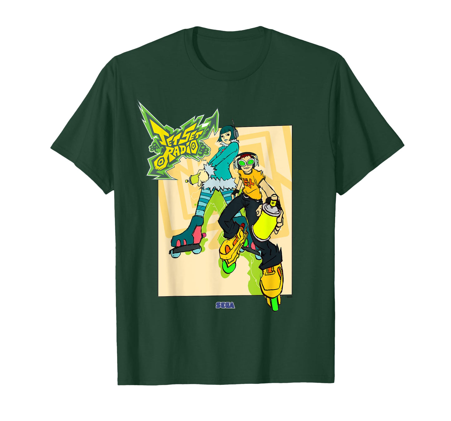 Jet Set Radio duo Mew, Beat SEGA Dreamcast video game T-Shirt