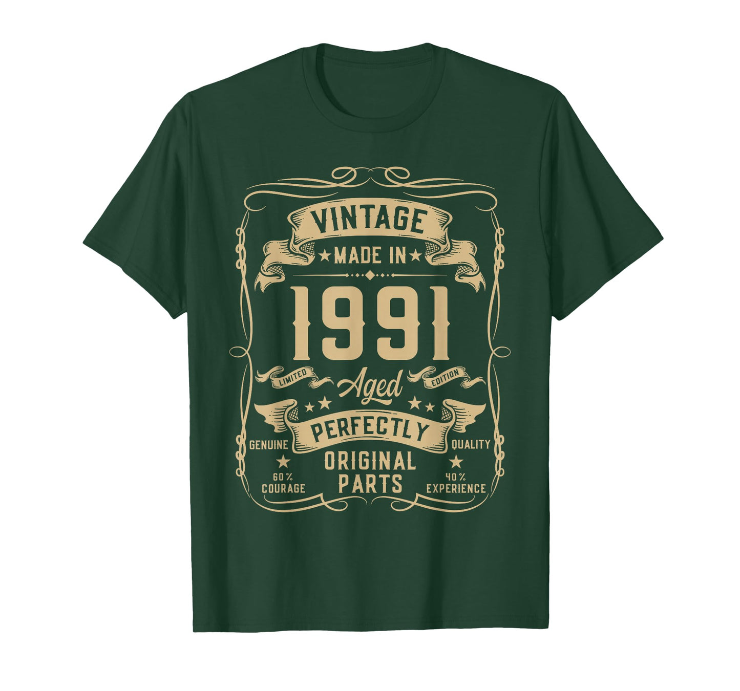 Vintage 1991 34yr 34th Birthday Gifts for Men 34 Years Old T-Shirt