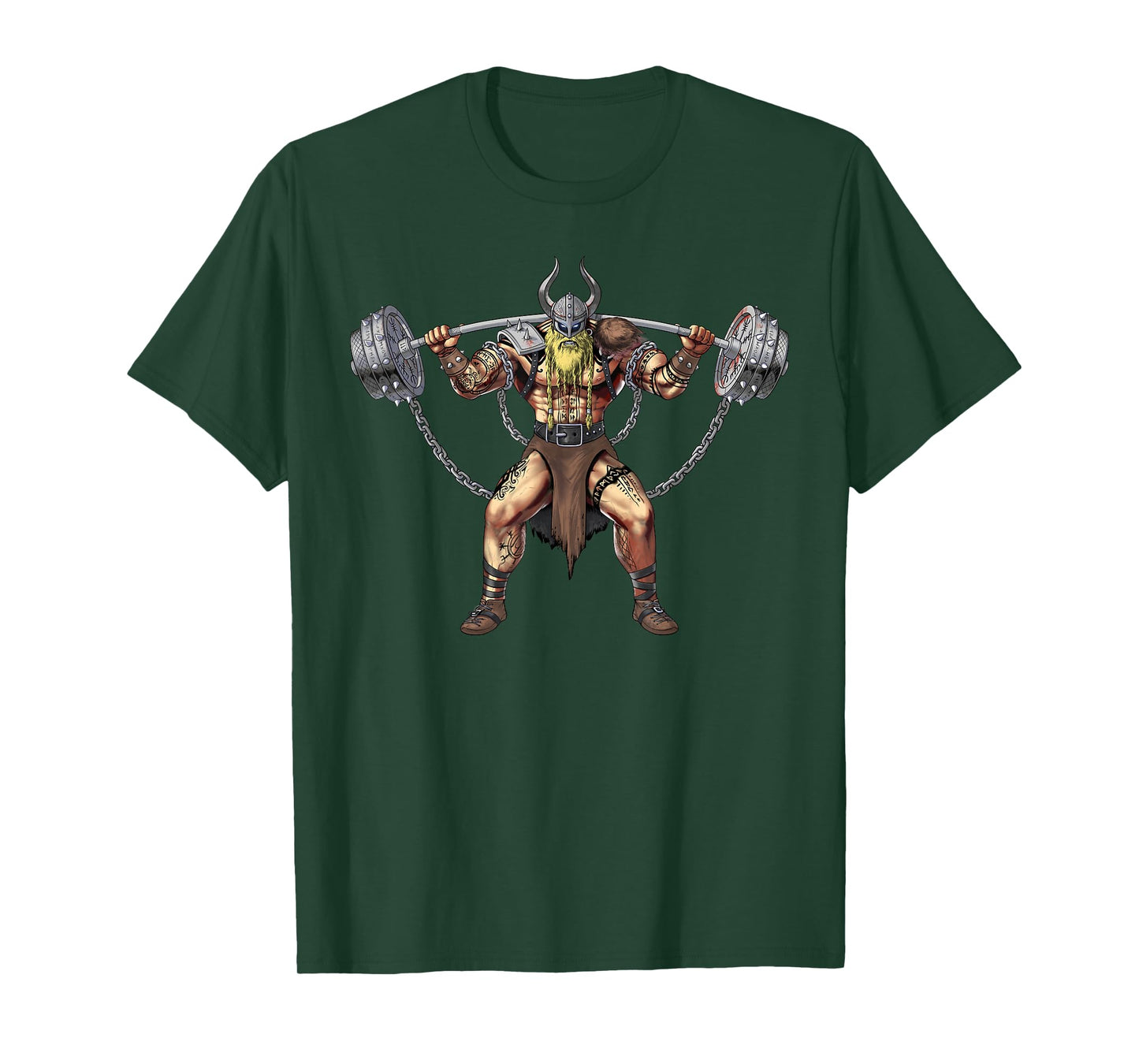 Viking Warrior Bodybuilding Gym Weightlifting Powerlifting T-Shirt