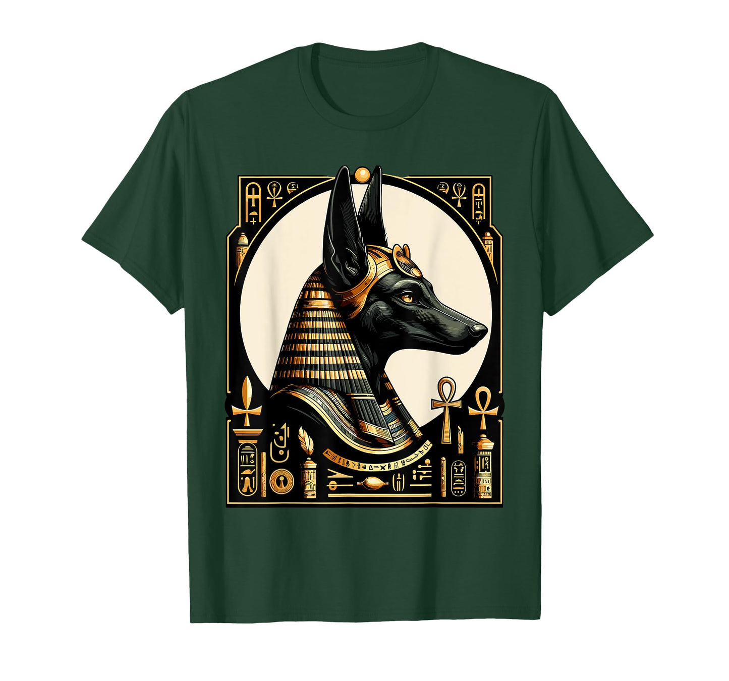 Streetwear 80s 90s Egypt retro Egyptian God Anubis T-Shirt