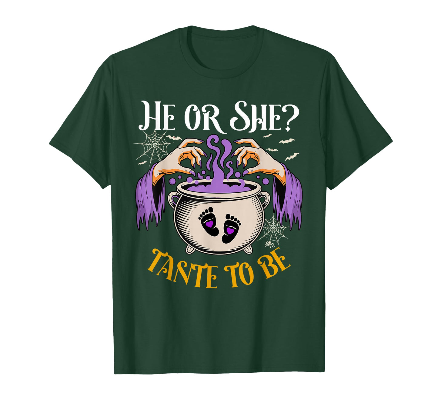 He Or She Tante to Be Baby Reveal Halloween Costume T-Shirt