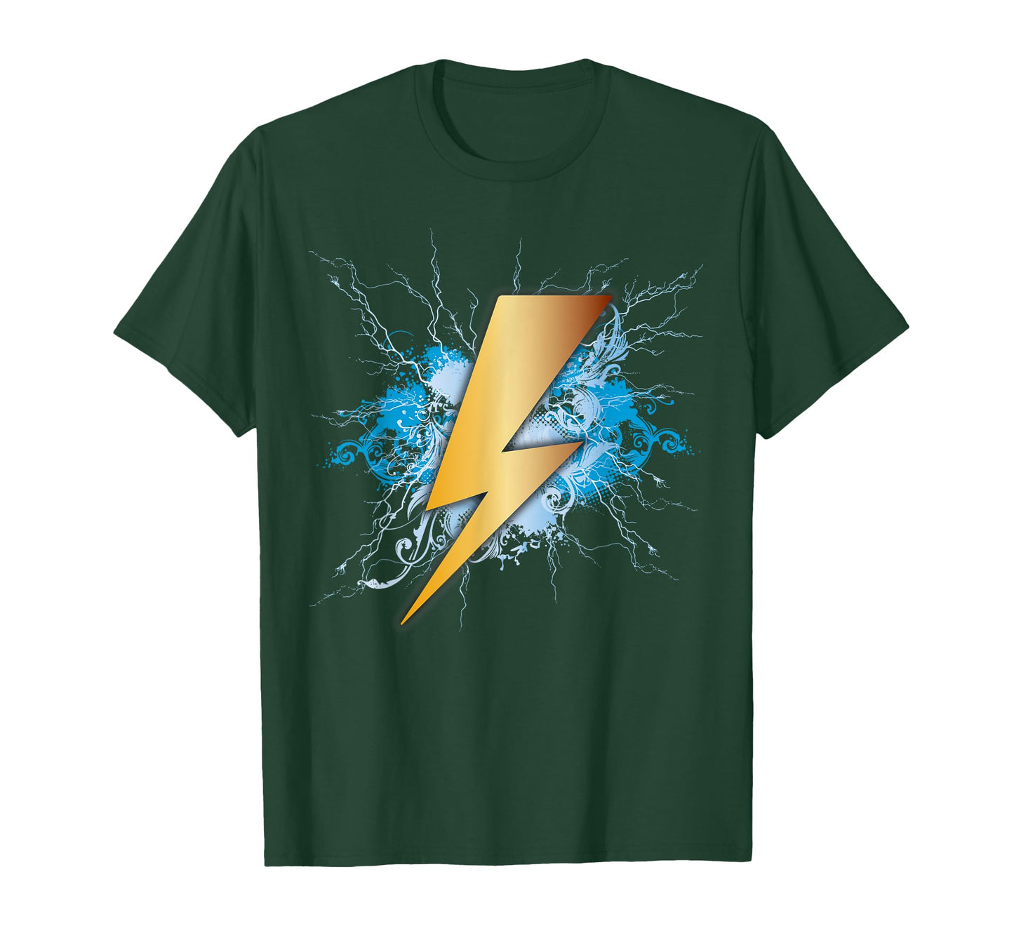 Lighting Bolt Blue Thunderbolt Electrical Storm T-Shirt