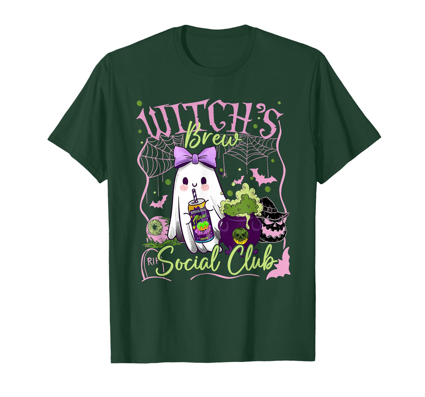 Witch Brew Social Club Witch Halloween Witchy T-Shirt