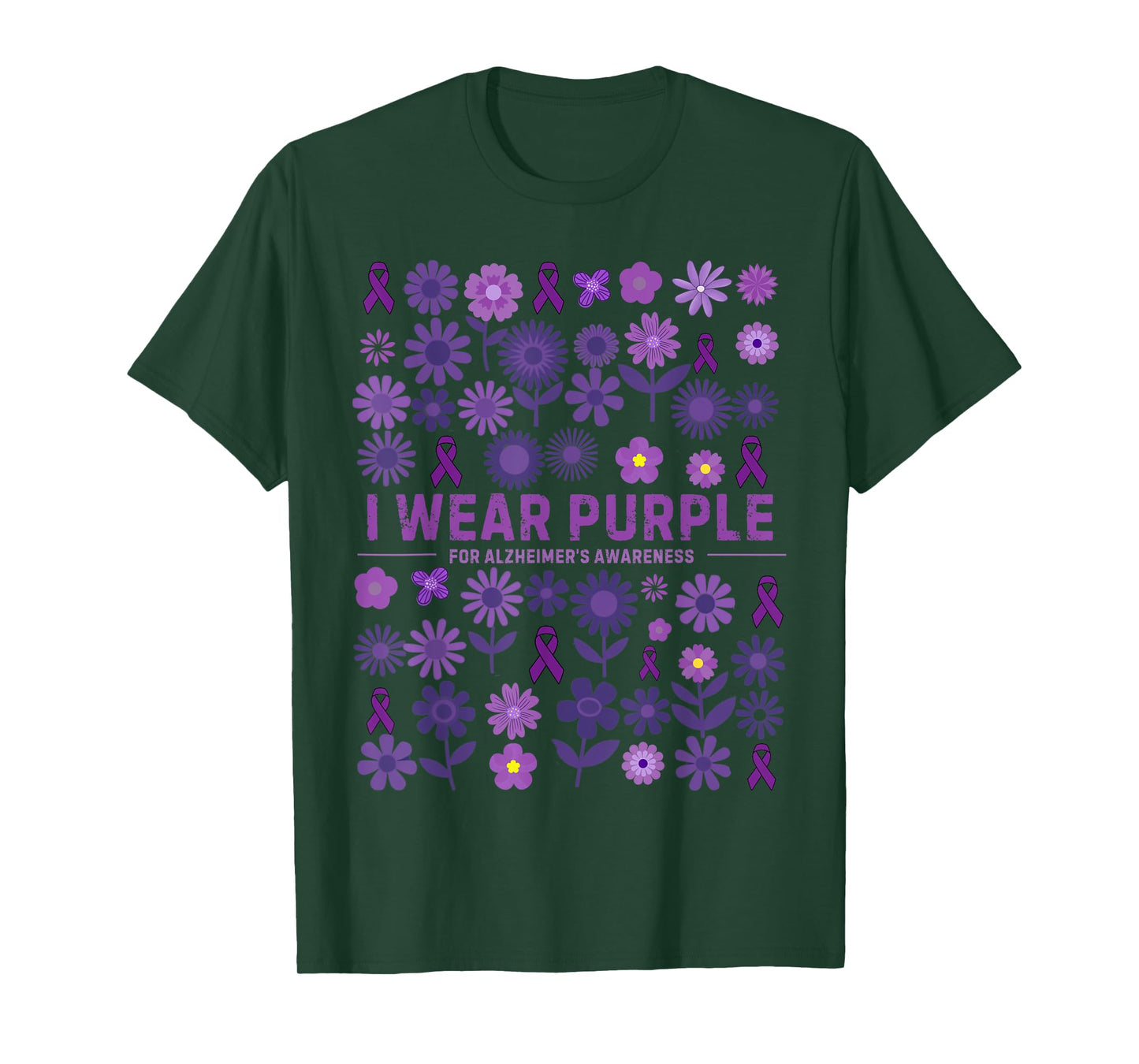 I Wear Purple for Alzheimer's Awareness T-Shirt