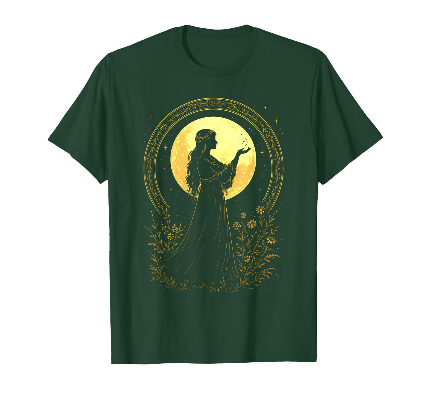 Moon Goddess Celestial Divine Feminine Spiritual Witchy T-Shirt