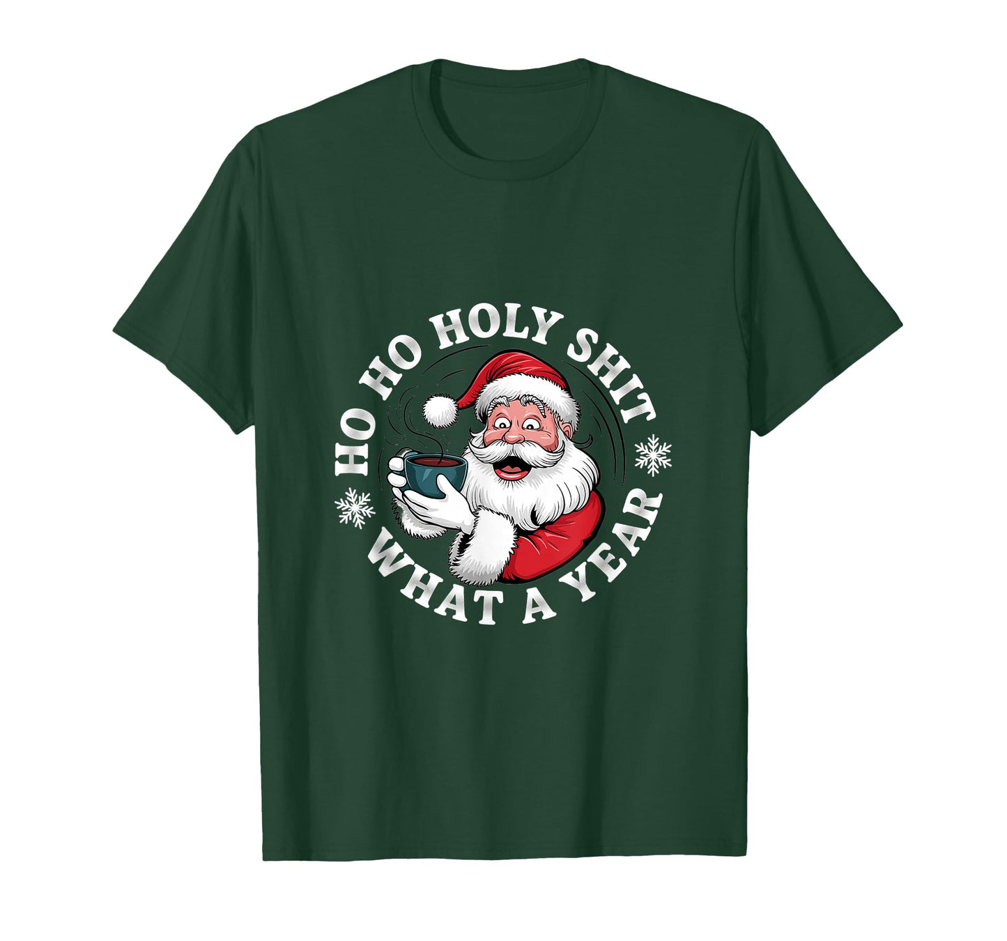 Funny Santa Christmas Coffee Meme Sarcastic Quote Clipart T-Shirt