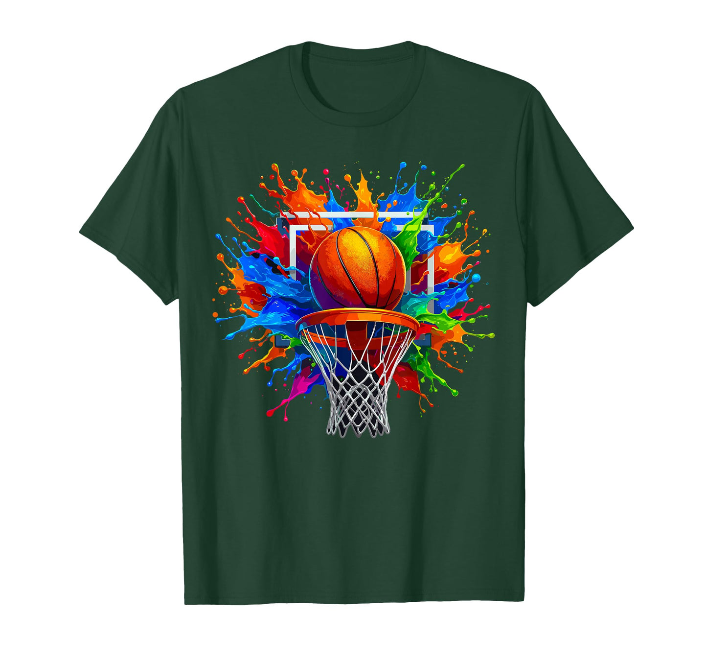Basketball Color Splash Basketball T-Shirt