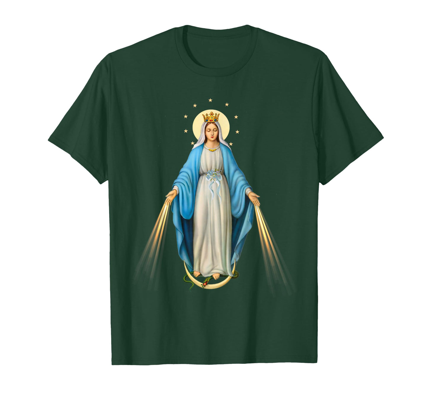 Holy Mother Mary Mother of Jesus Vintage Catholic Art Women T-Shirt