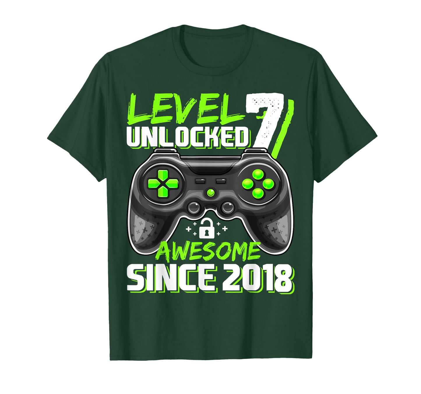 7th Birthday Boy Level 7 Gamer 7 Year Video Game Party T-Shirt