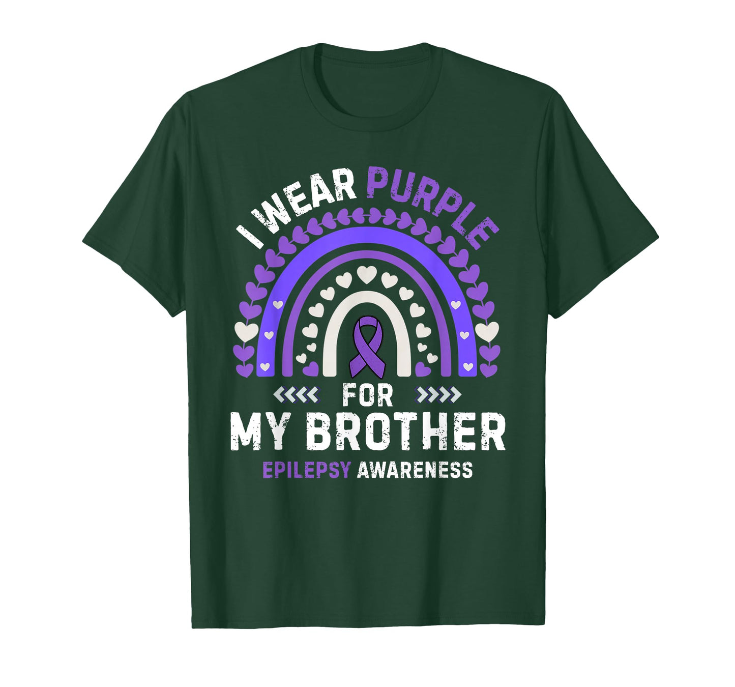 I wear Purple for My Brother Seizure Epilepsy Awareness T-Shirt