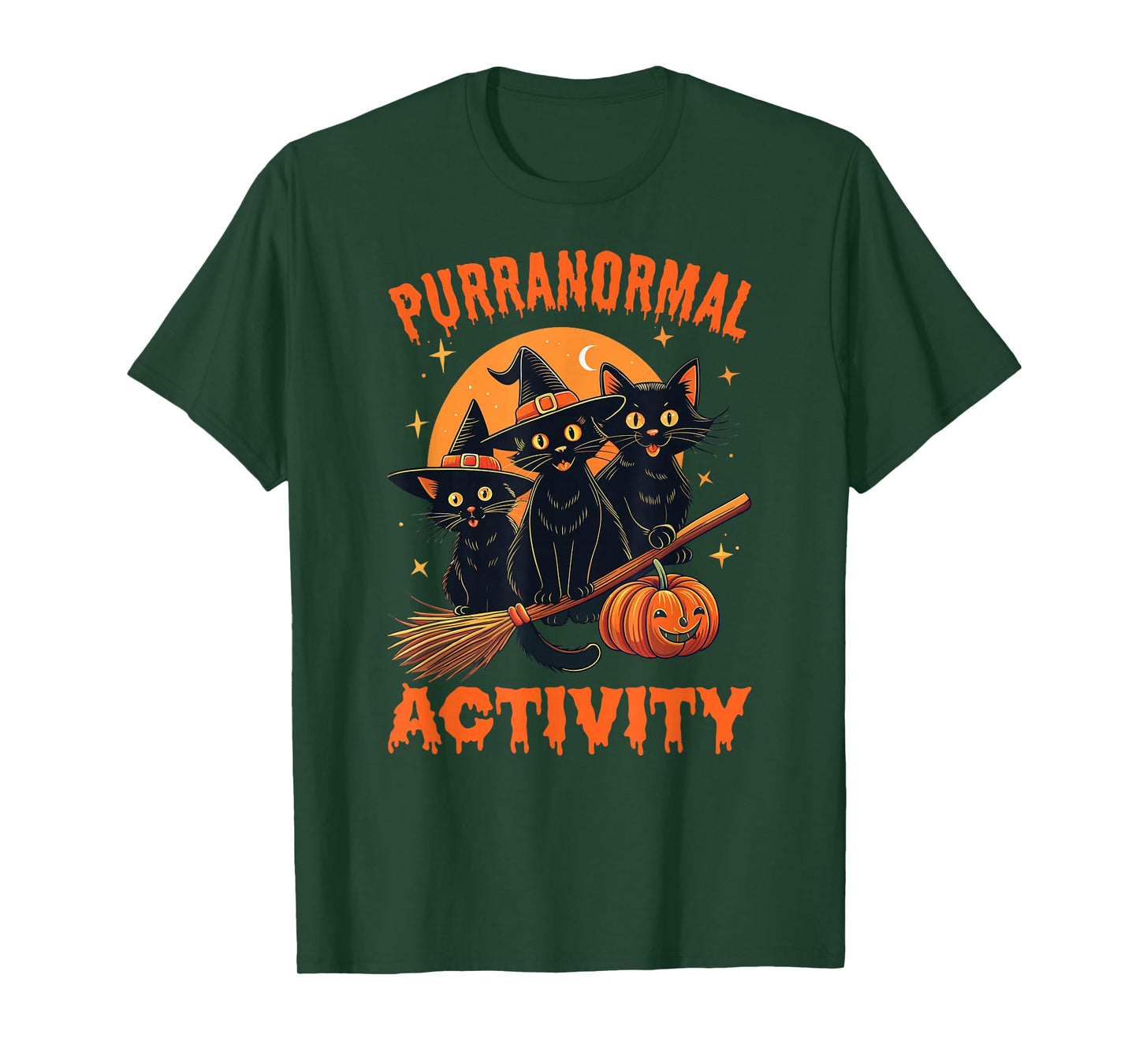 Purranormal Activity Funny Halloween Cat Mom T-Shirt