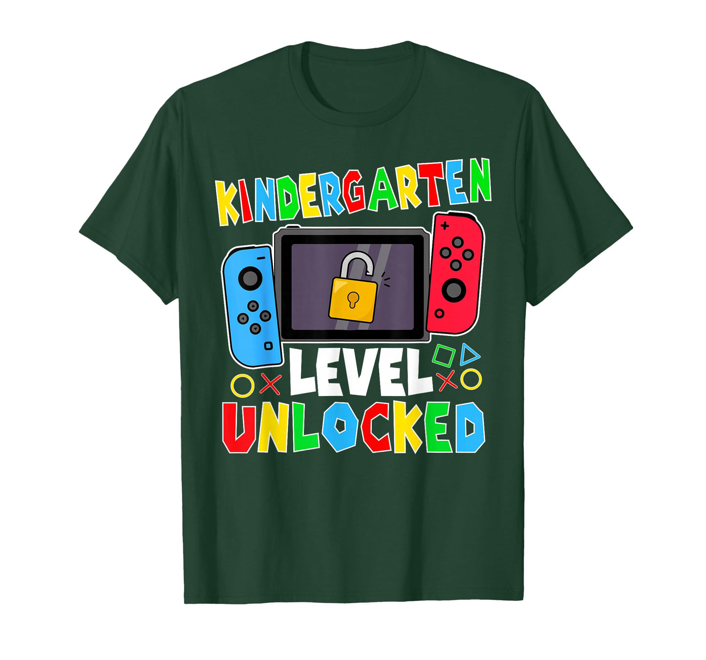 kindergarten Level Unlocked Gamer Back to School Boy T-Shirt