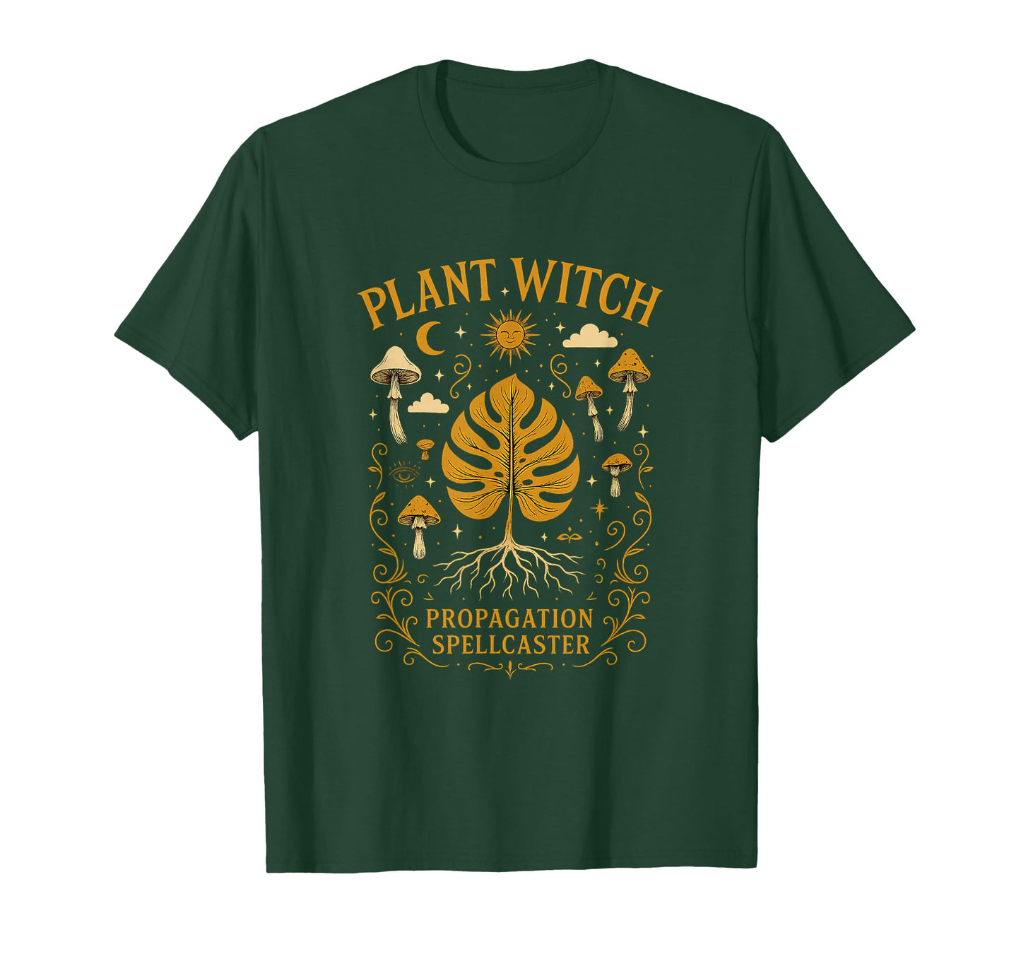 Plant Witch Monstera Propagation Spellcaster T-Shirt