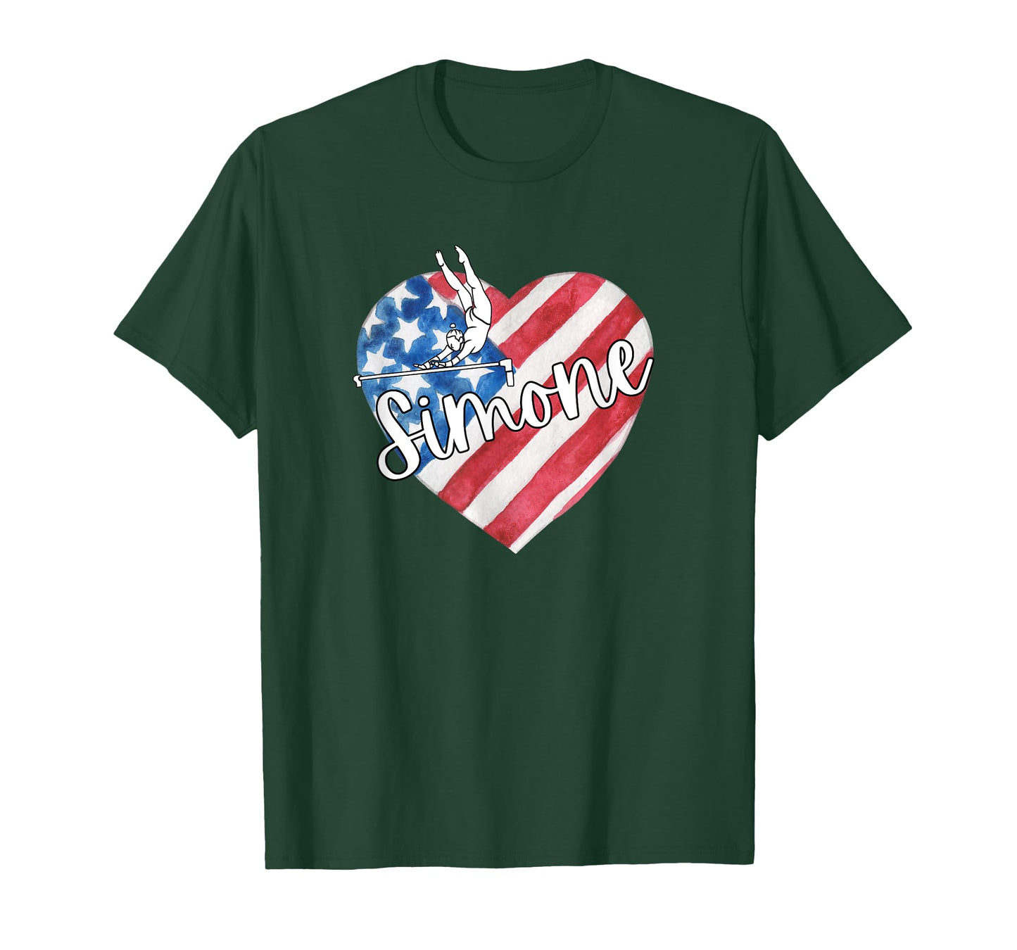 Simone T American Flag Swappable For Men and Women T-Shirt