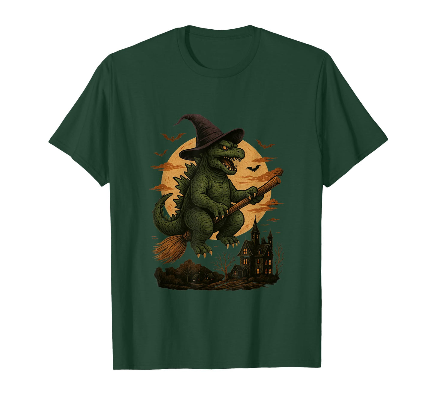 Funny Monster Kaiju Witch for Kids Boys T-Shirt