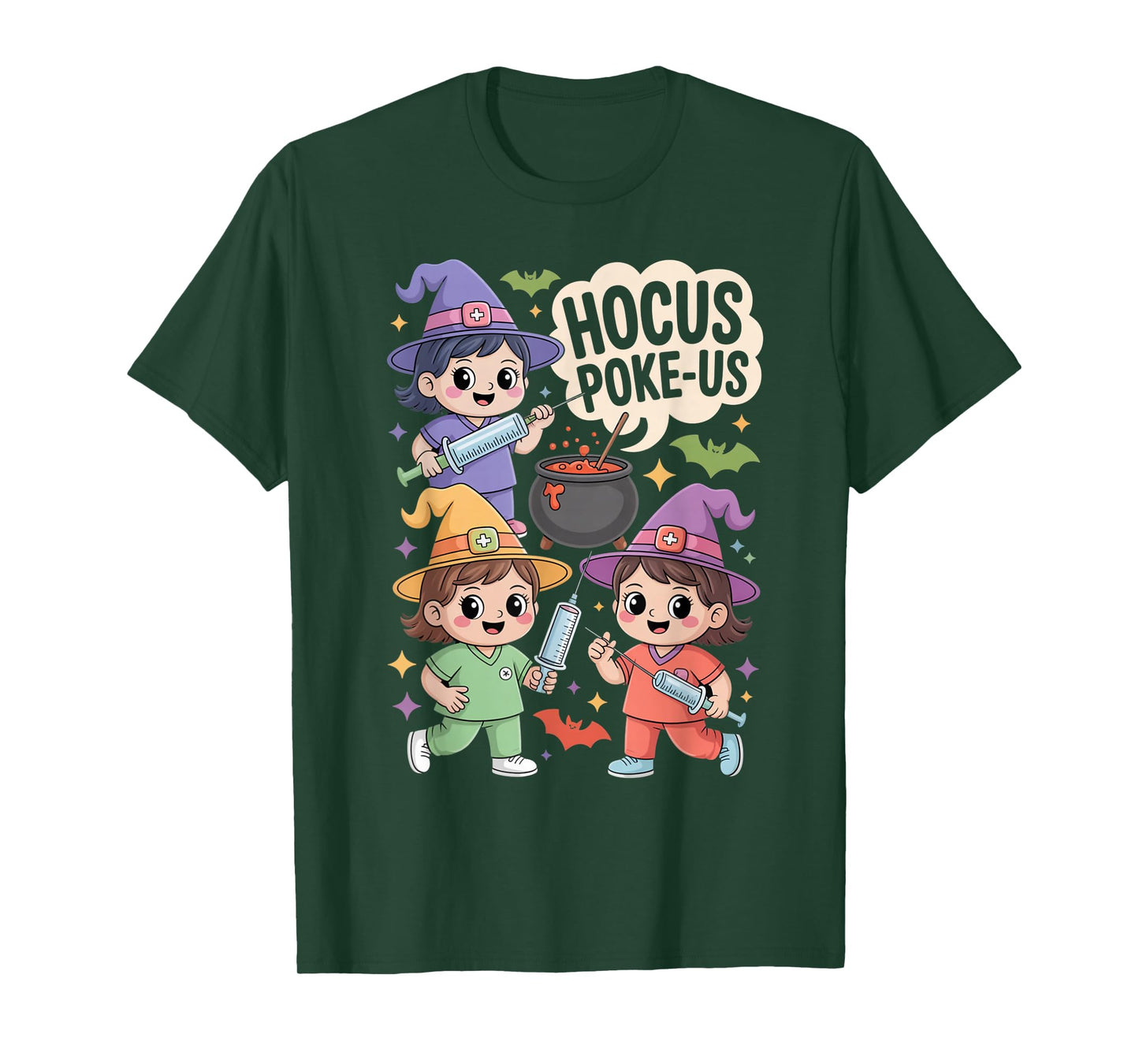Hocus Poke-Us Nurse Witch Halloween Costume Humor T-Shirt