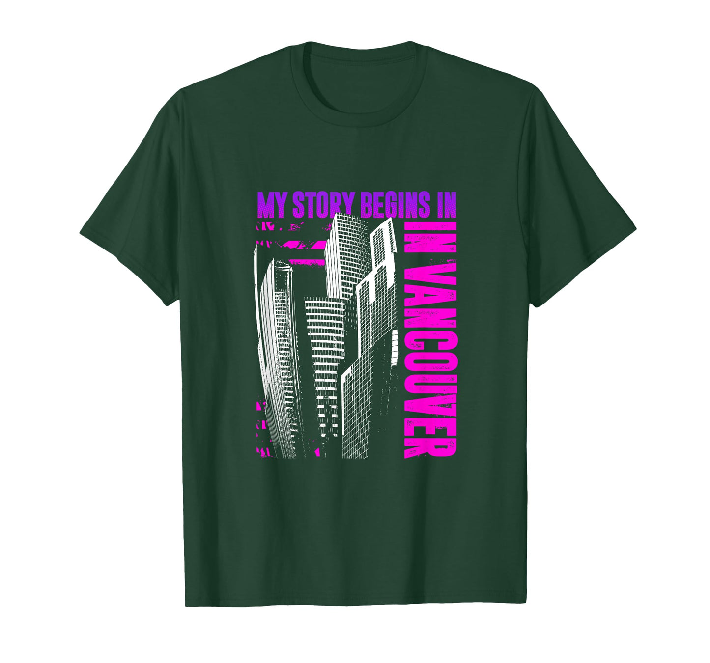 Vancouver Skyline T-shirt for Men, Women, Boys, & Girls T-Shirt