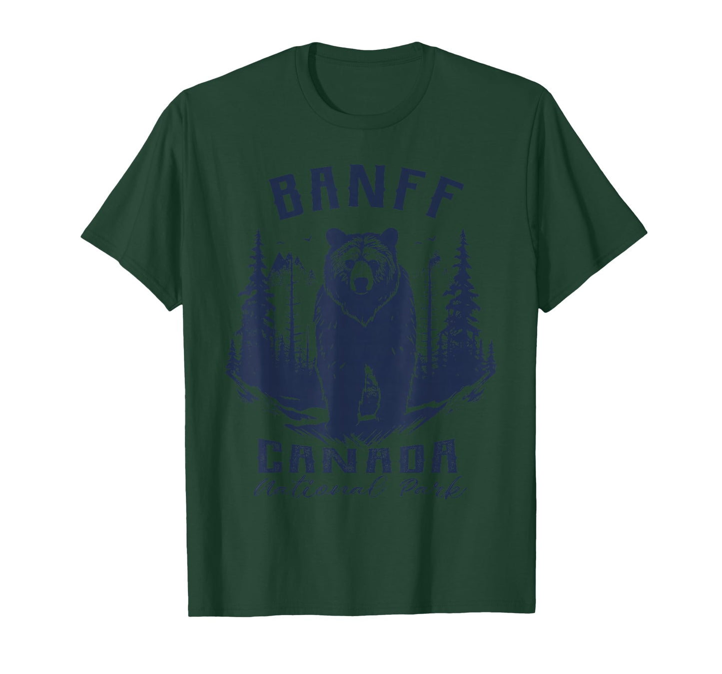 Vintage Banff National Park Canada Souvenir Hiking Camping T-Shirt