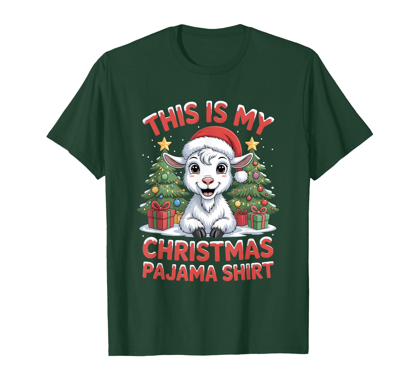 Goat This is My Christmas Pajama T-Shirt