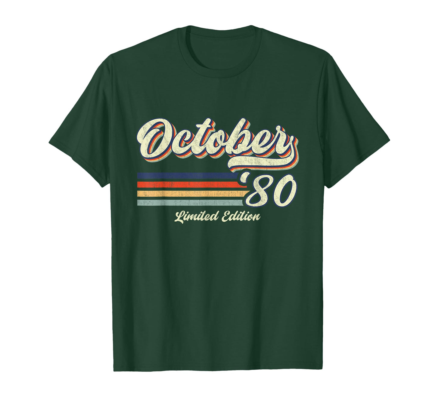 October 1980 Limited Edition 45th Birthday 45 Year Old Gifts T-Shirt