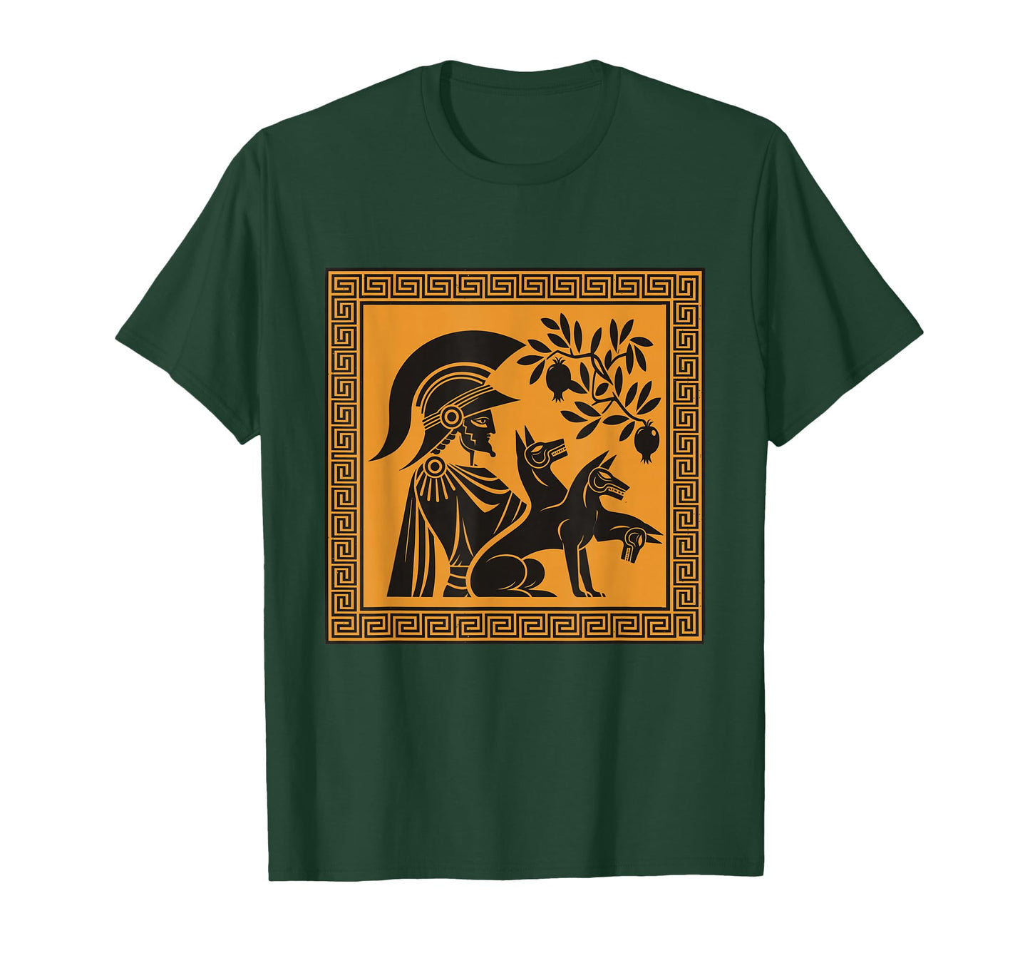 Hades God Cerberus Dogs Greek Mythology Ancient Greece Art T-Shirt