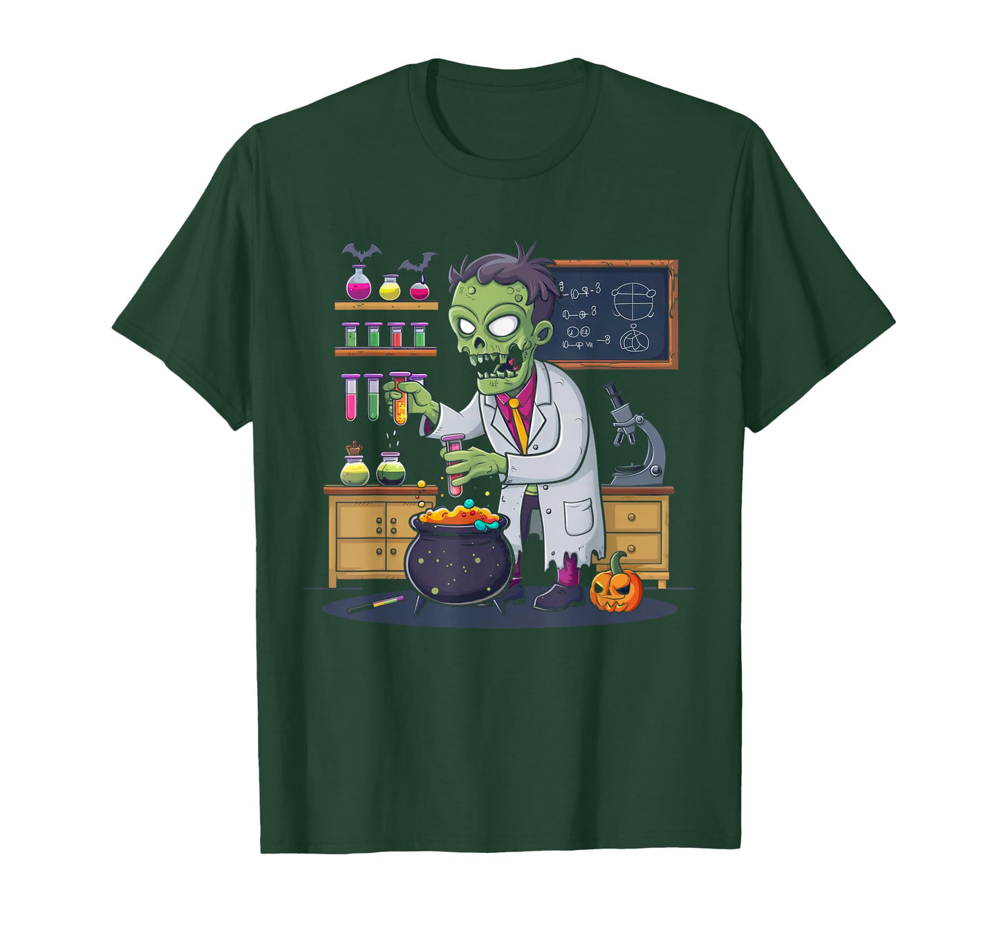 Science Teacher Halloween Shirt Zombie Chemistry Scientist T-Shirt