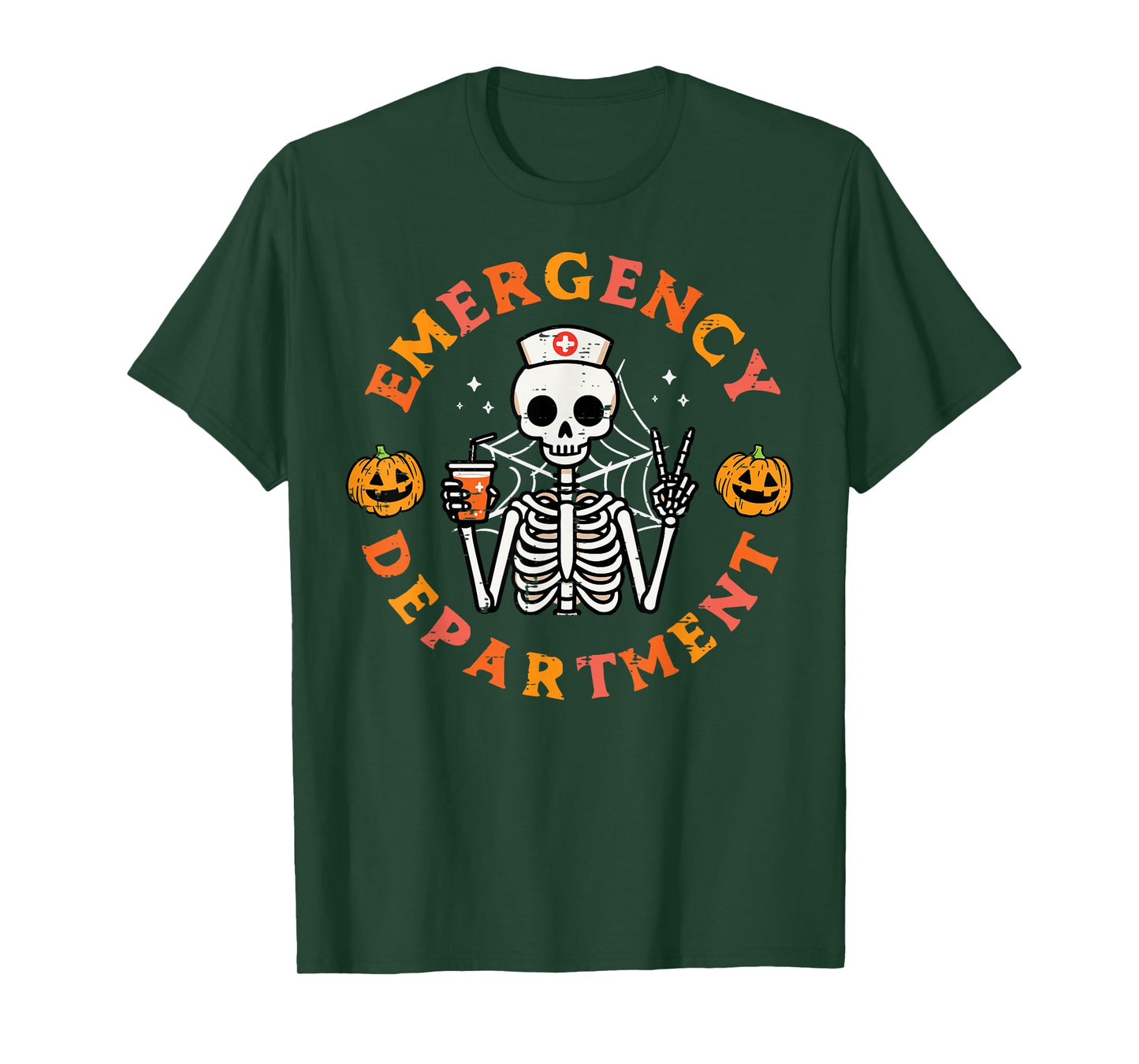 Emergency Department Funny Halloween ER Nurse Women Men T-Shirt