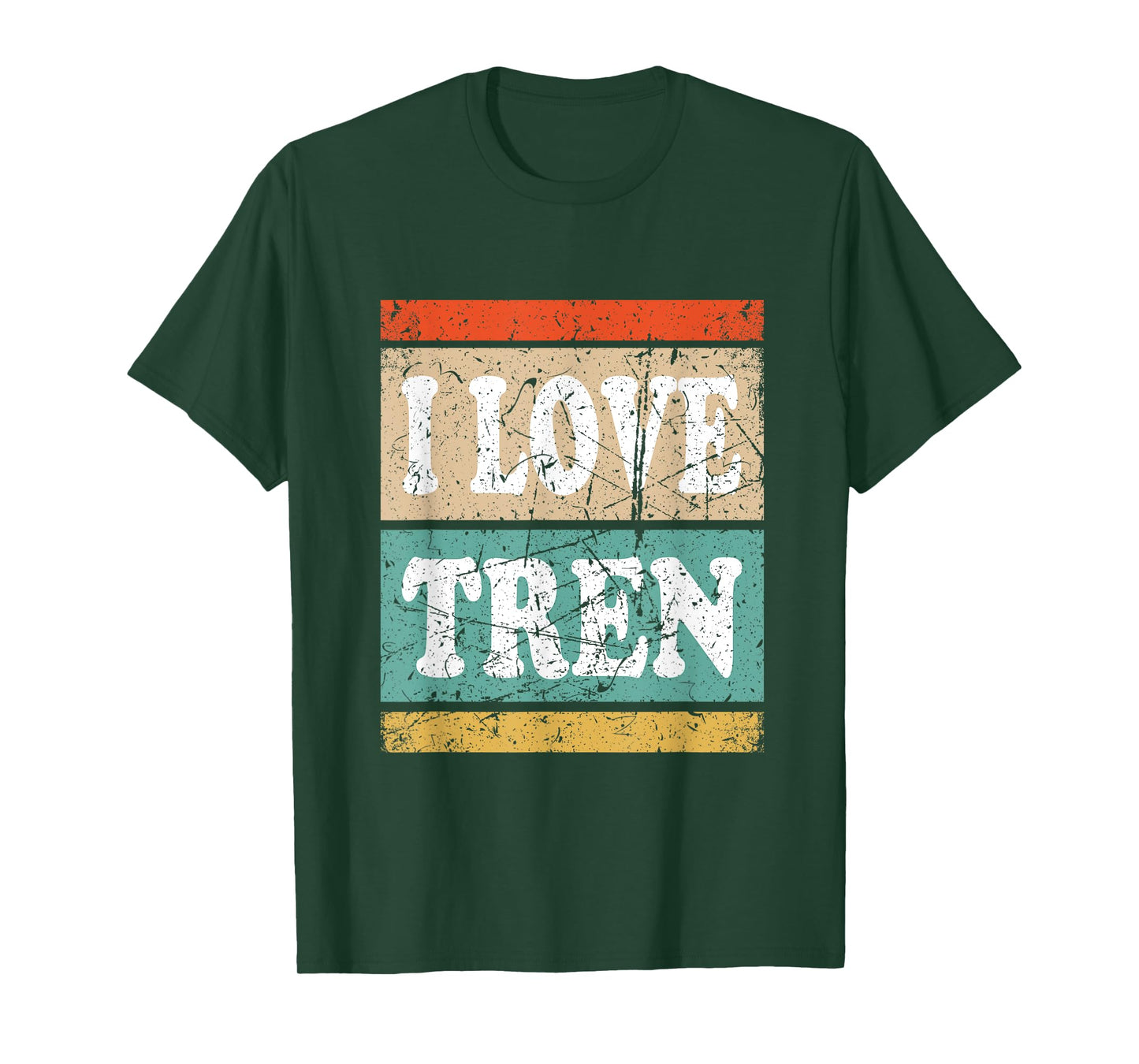 I Love Tren I Heart Tren Steroids Body Builder Funny Gym T-Shirt