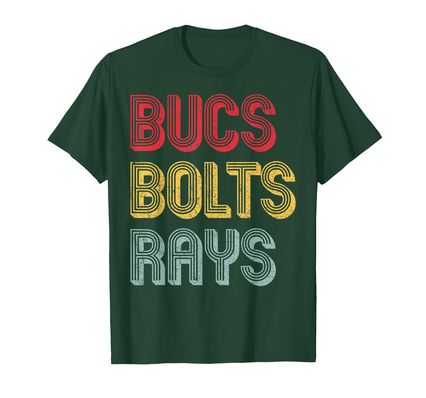 Retro Vintage Bucs Bolts Rays T-Shirt