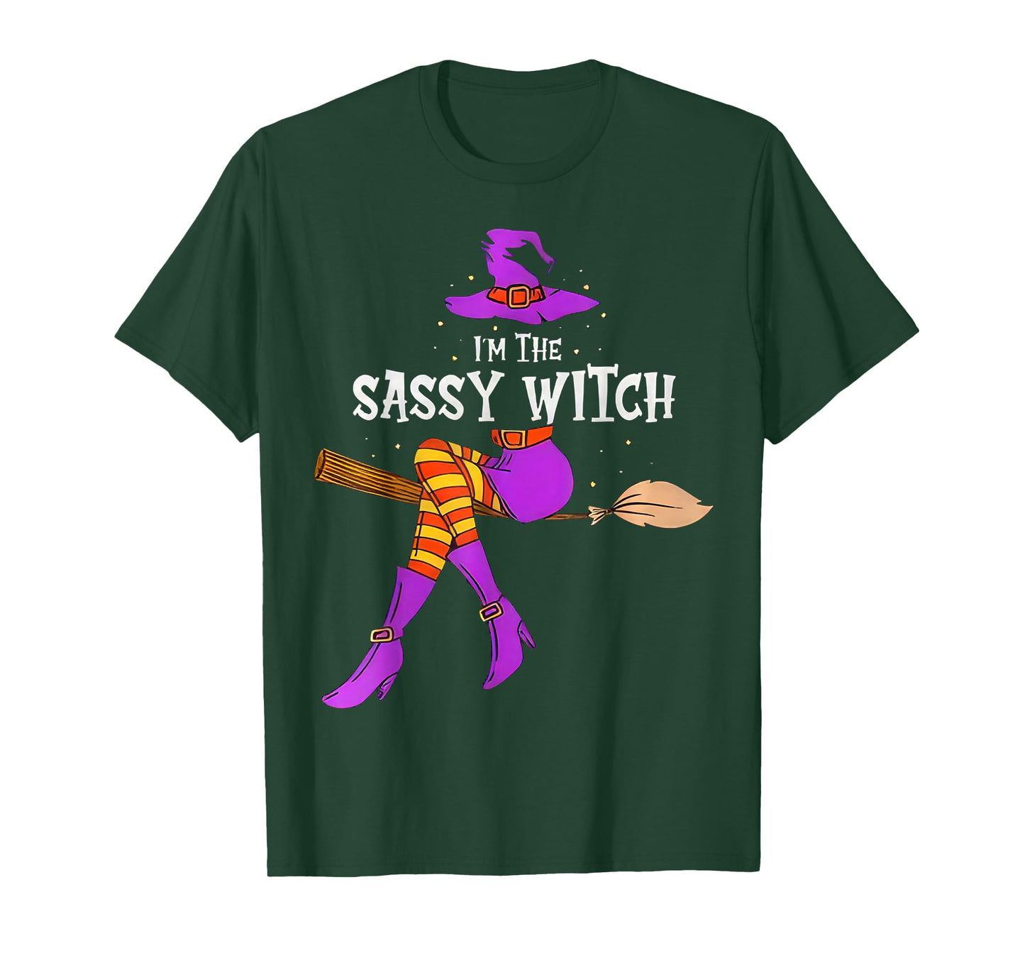 I'm The Sassy Witch Halloween Matching Group Costume Women T-Shirt