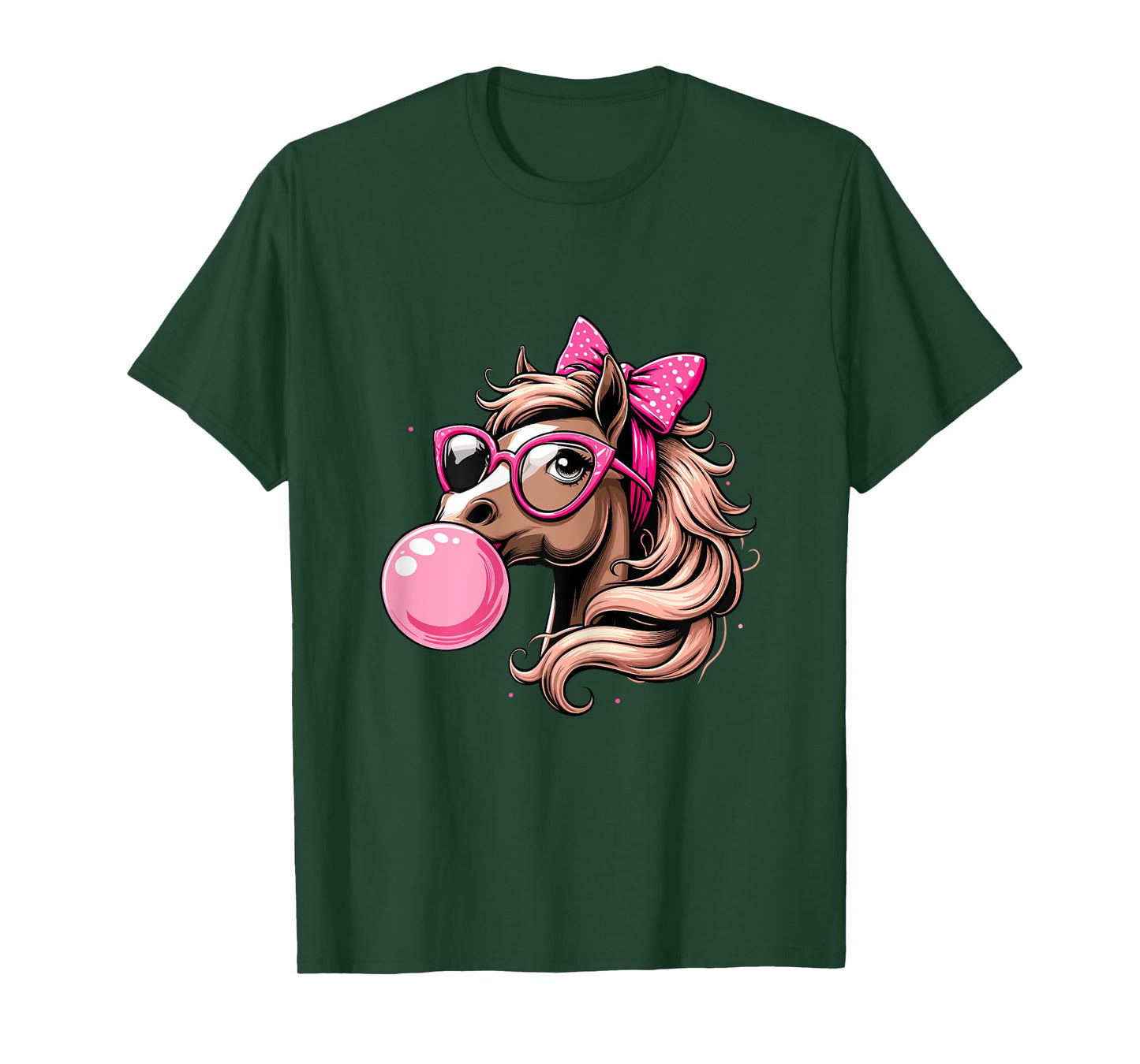 Horse Bubblegum Horse Girl Horseback T-Shirt