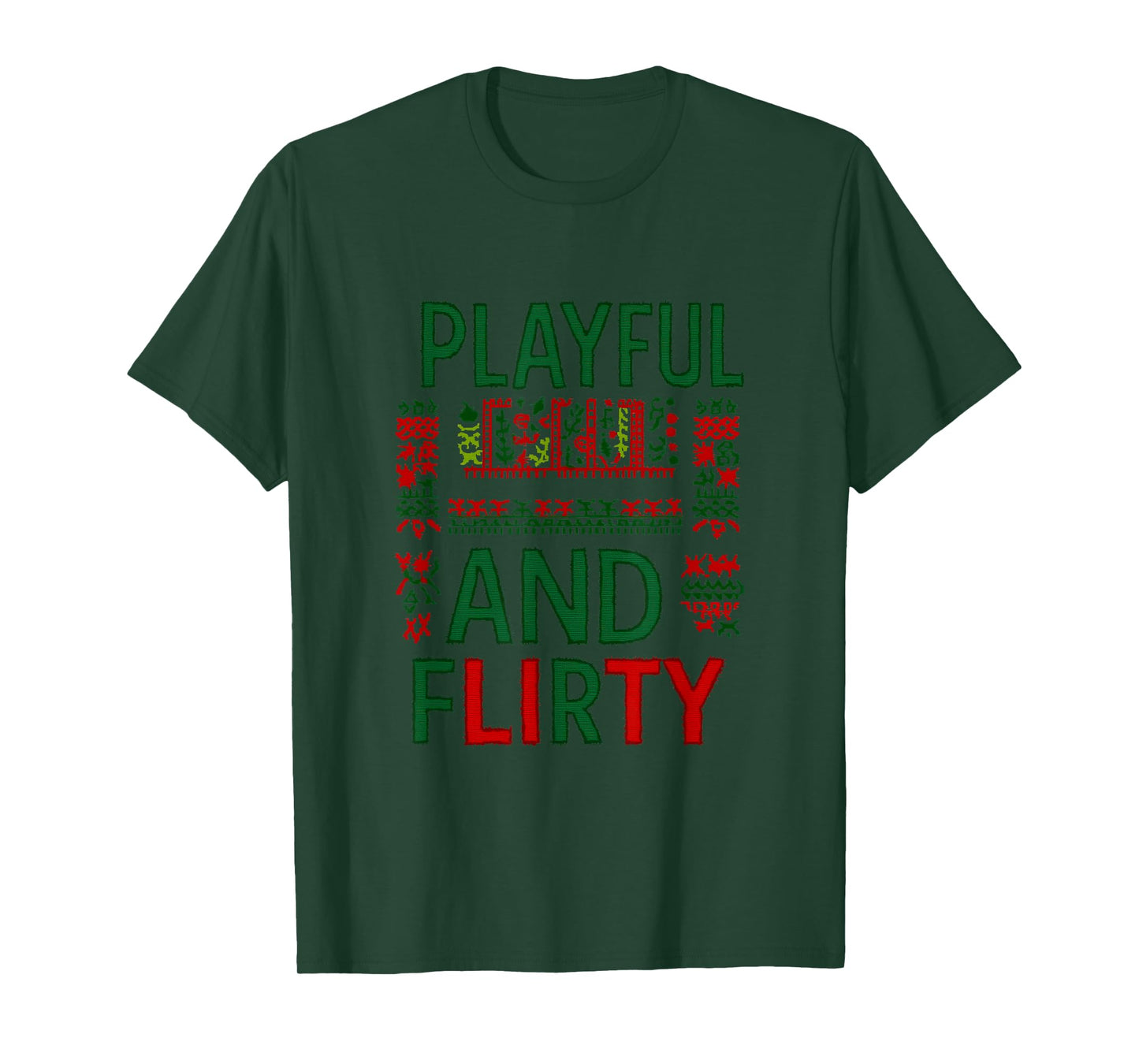 Cool Playful and Flirty Look for Santa Claus T-Shirt